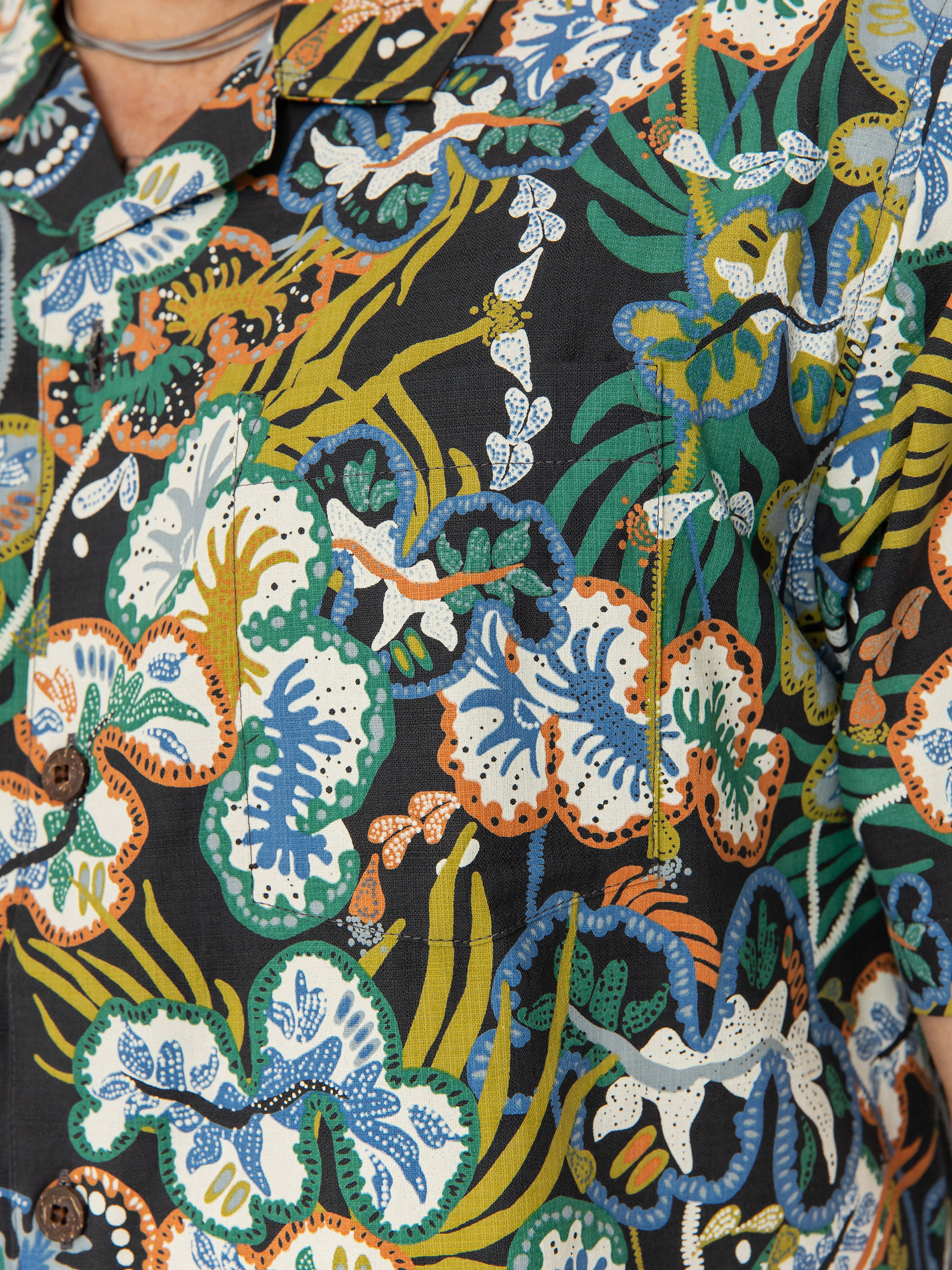 Košile Patagonia Tidal Threads Camp (undersea/ink black)