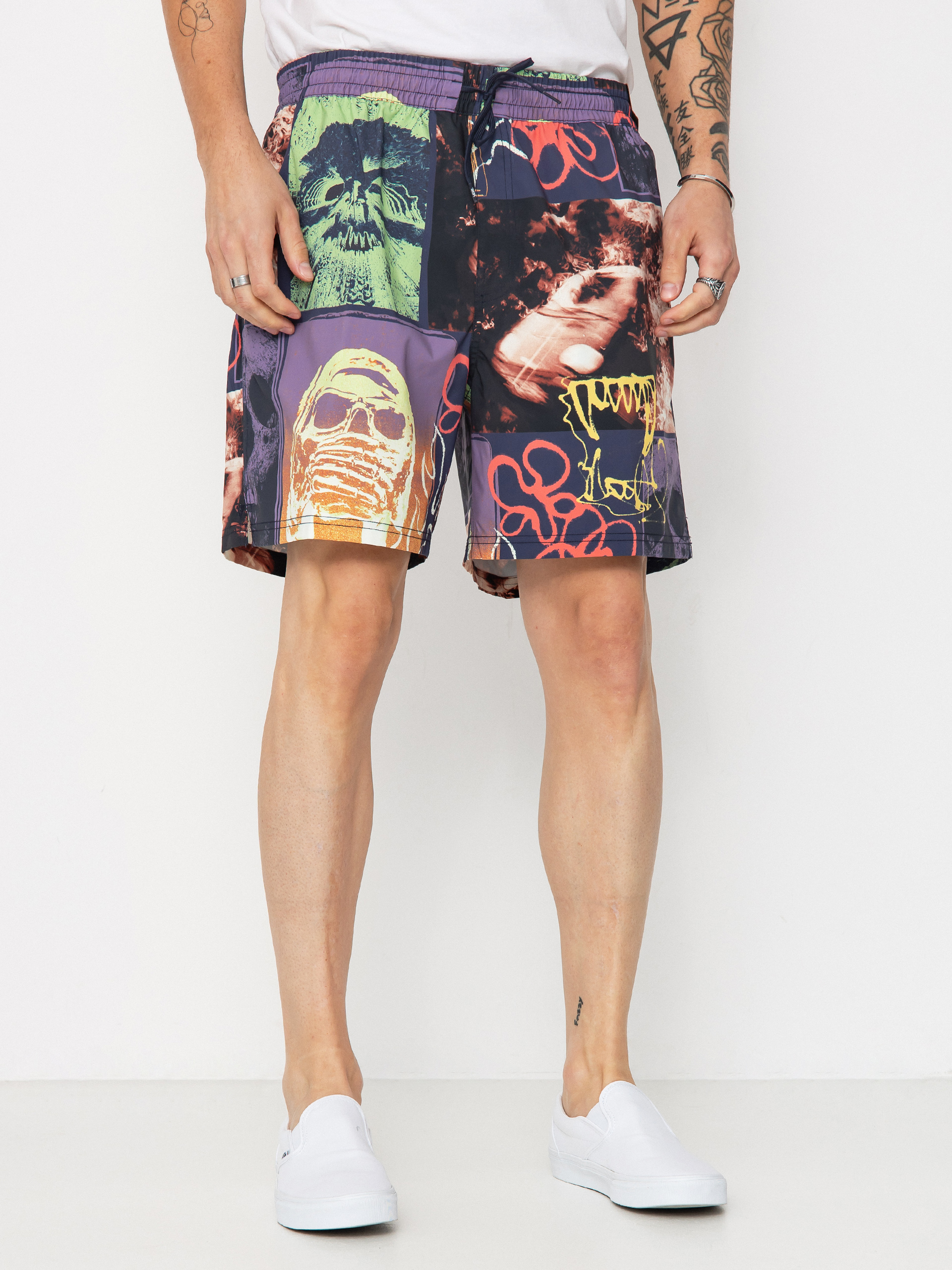 Kraťasy Vans Primary Crazy Print Loose Elastic (parisian night)