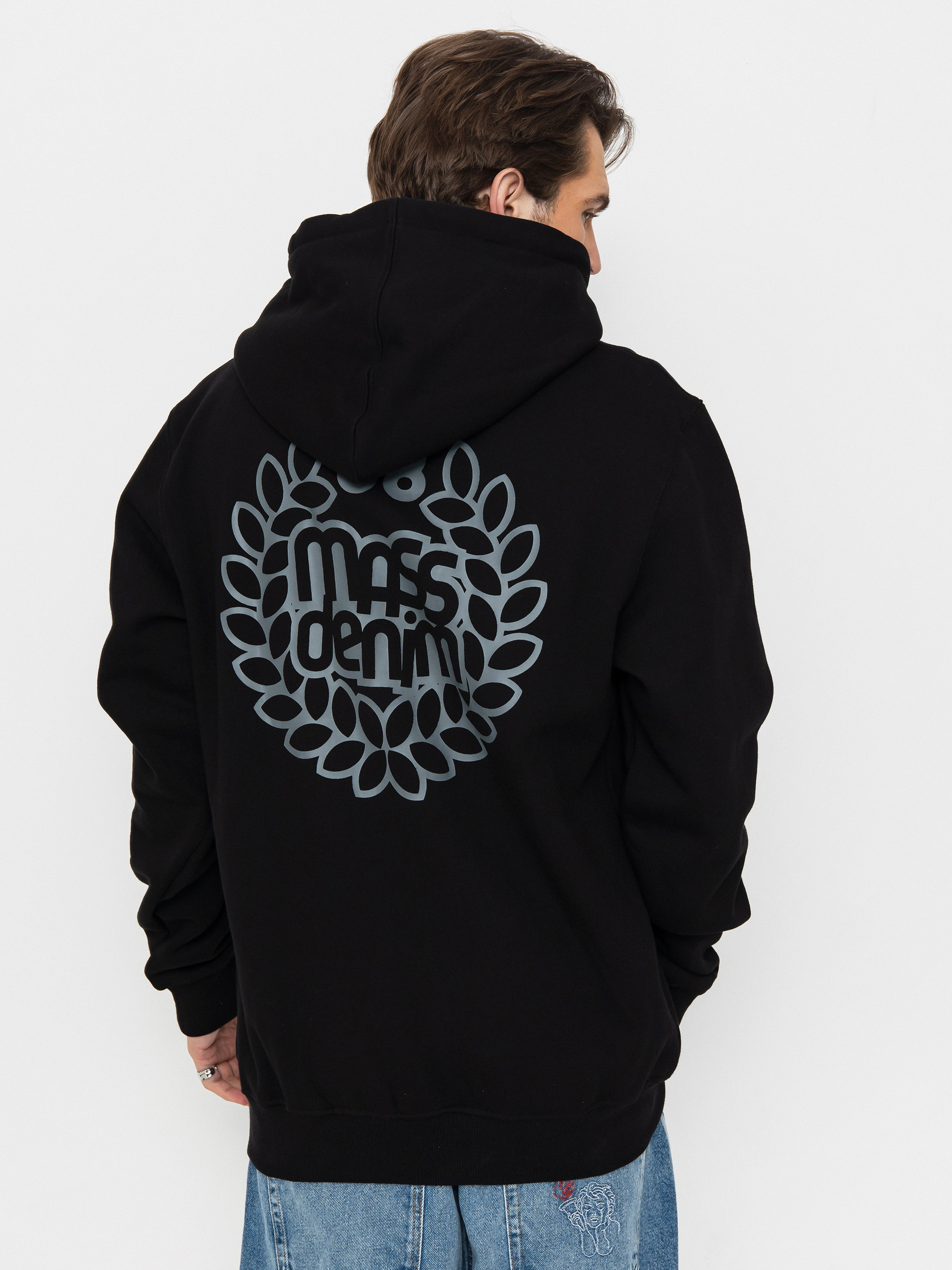 Mikina s kapucí MassDnm Base Back HD (black)