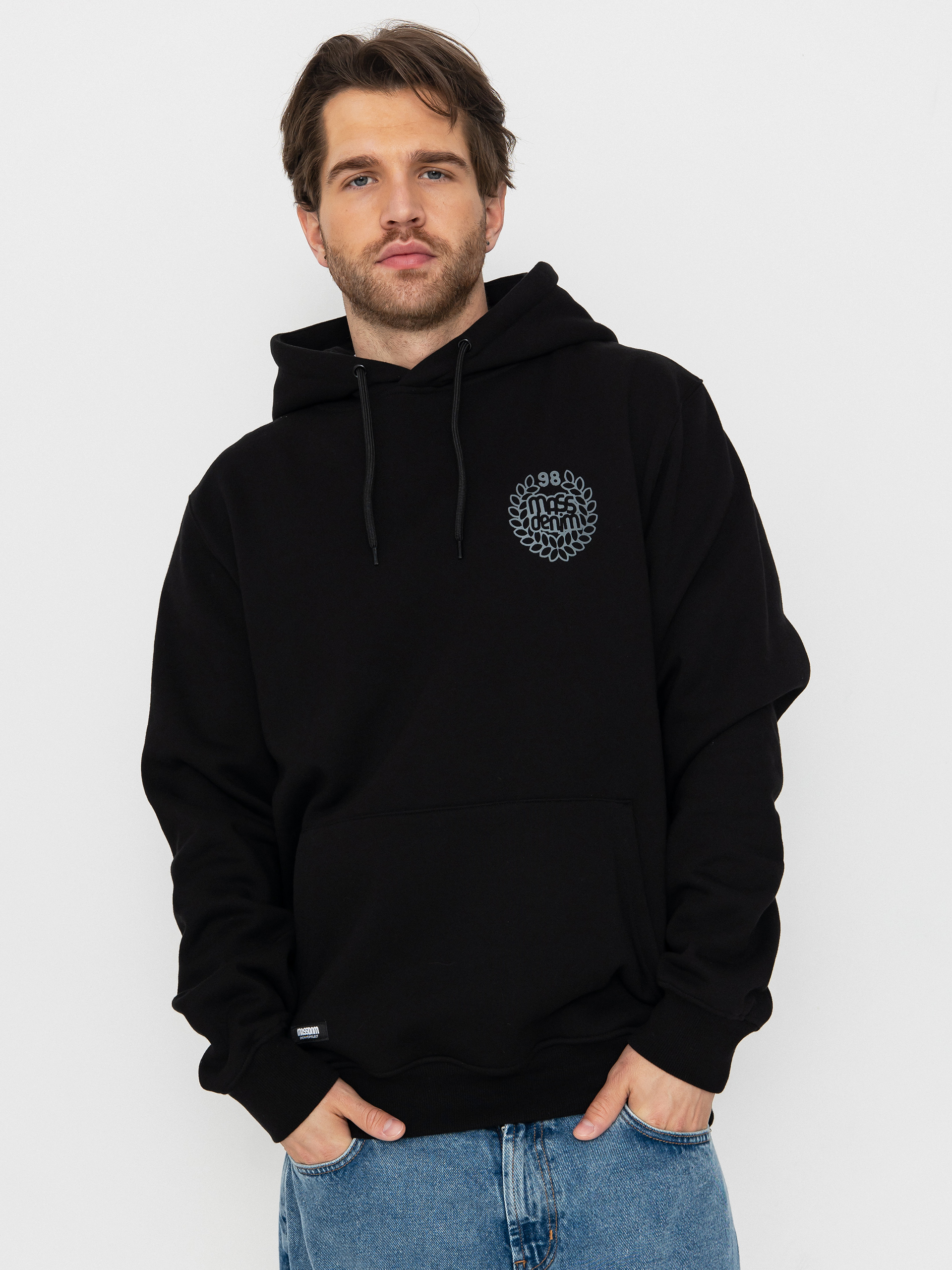 Mikina s kapucí MassDnm Base Back HD (black)