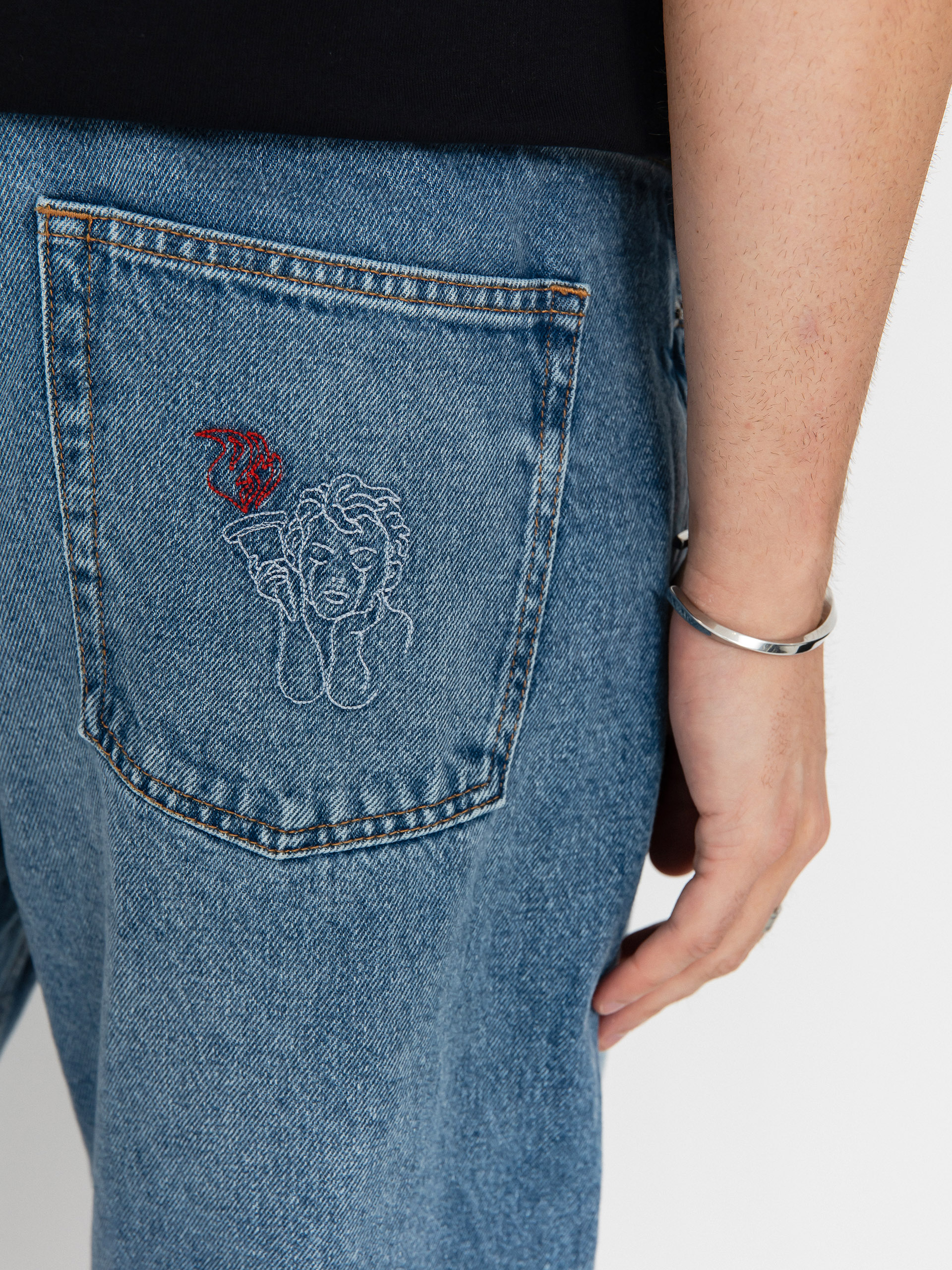 Kalhoty Beyond Medals Loose Jeans (blue)