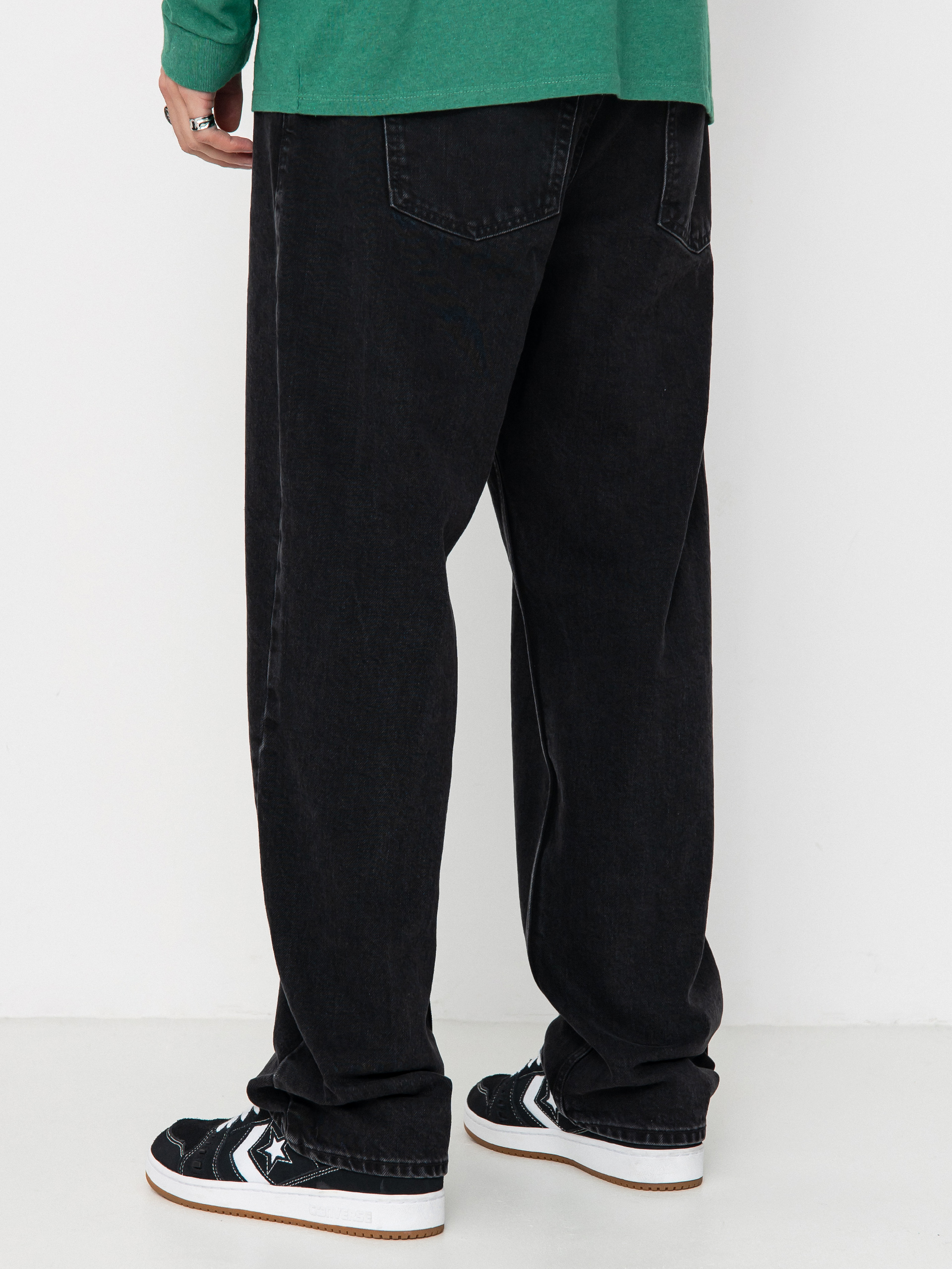 Kalhoty Beyond Medals Loose Jeans (black)