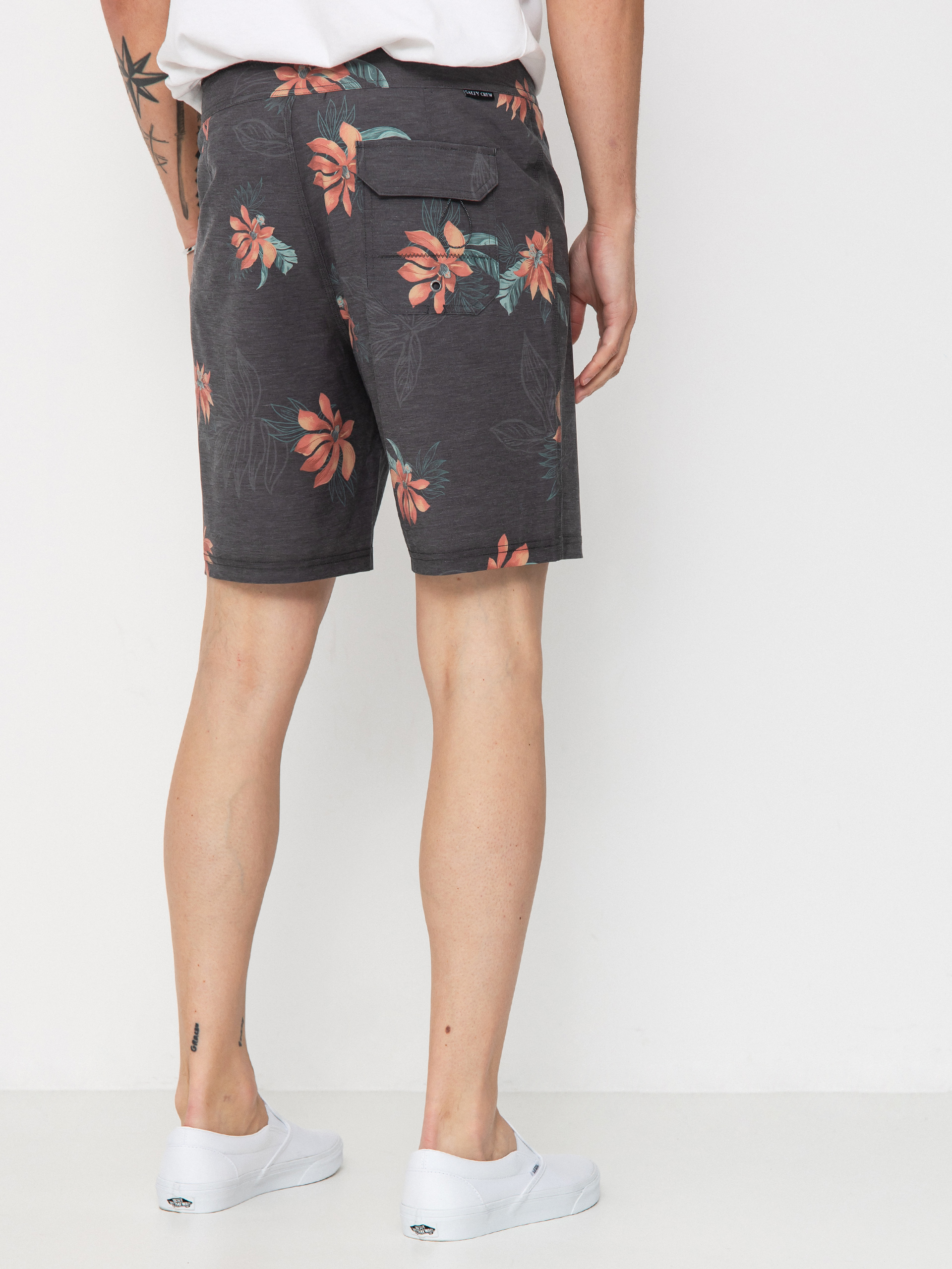 Plážové kraťasy Salty Crew Bloomin (black)