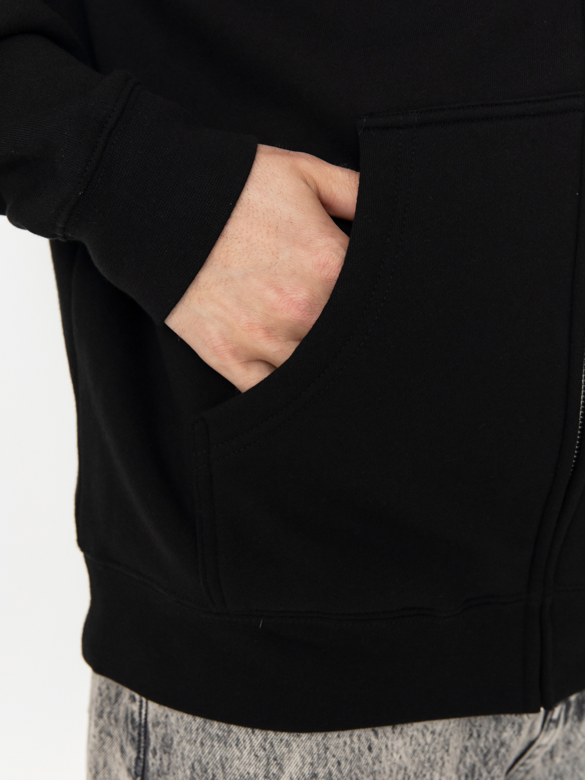 Mikina s kapucí Krooked Necroshmoo ZHD (black/cream yellow & orange prints)