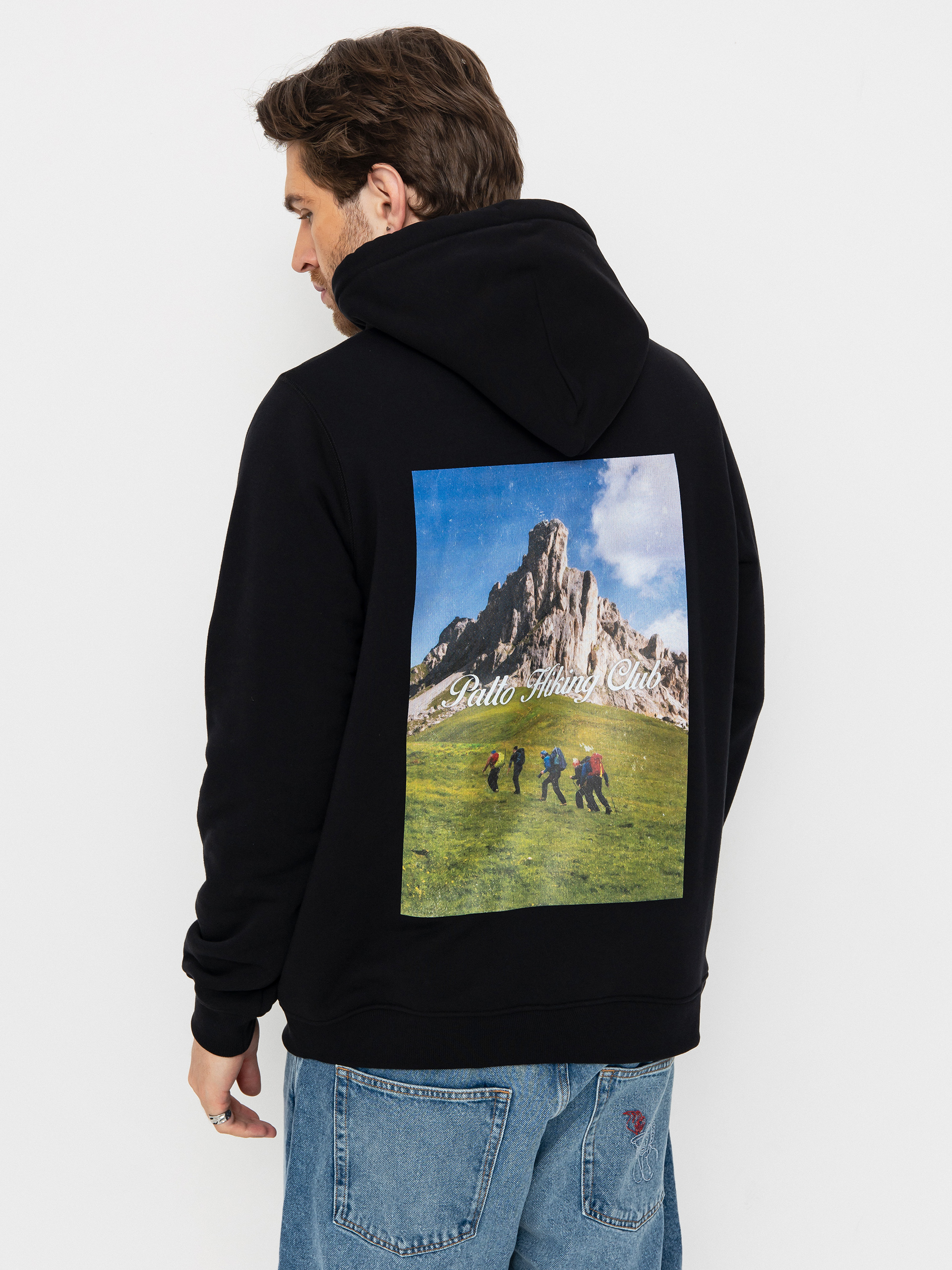 Mikina s kapucí Palto Hiking Club HD (black)