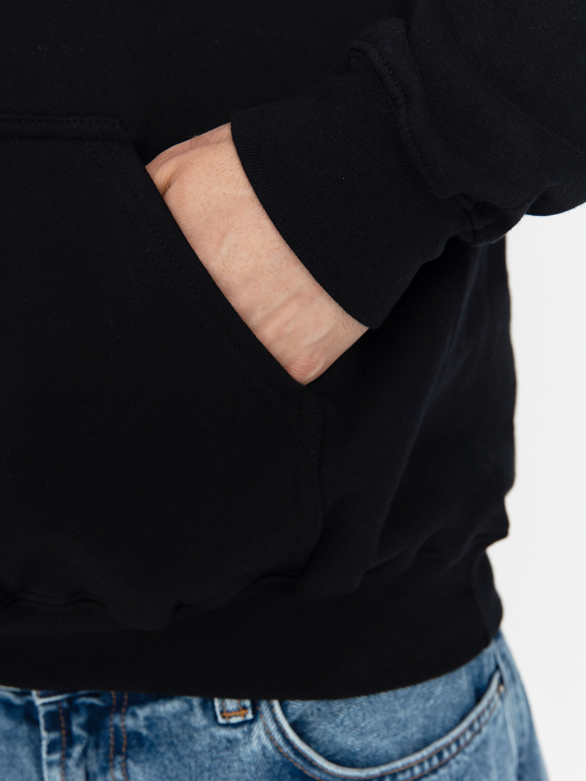 Mikina s kapucí Emerica Triangle HD (black)