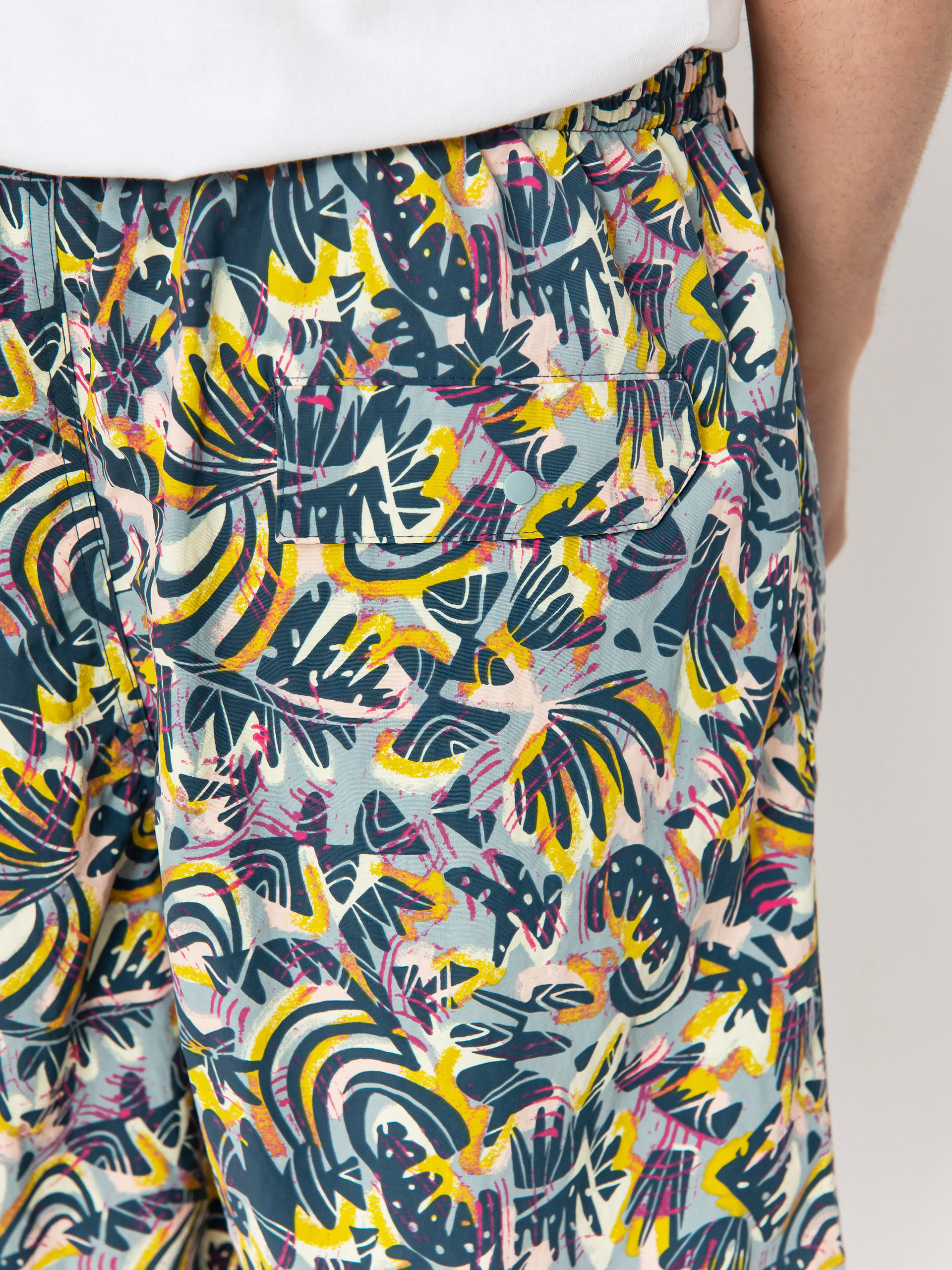 Kraťasy Patagonia Baggies Longs 7in (wild botanist/tidal teal)