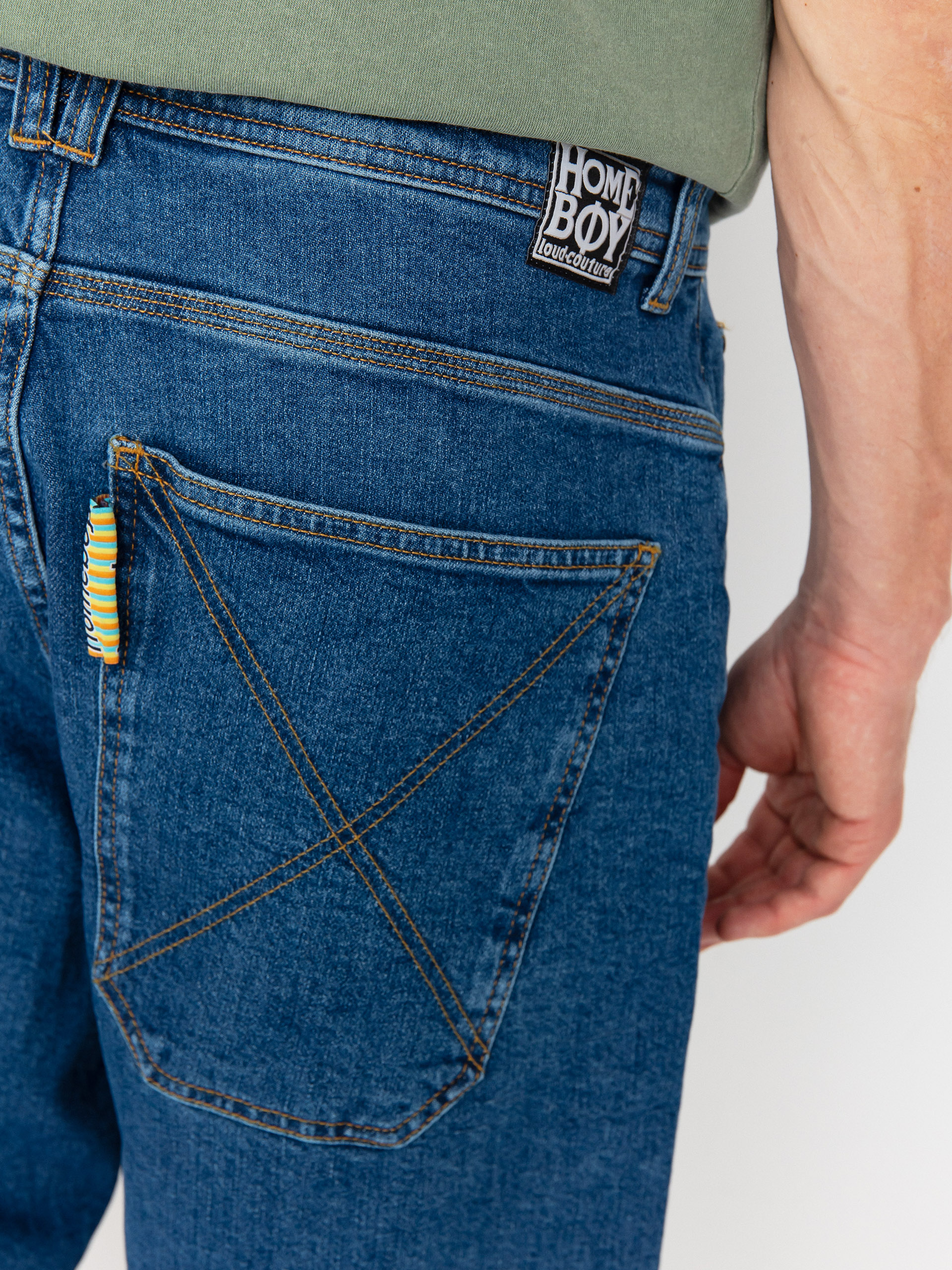 Kraťasy Homeboy X Tra Monster (washed blue)