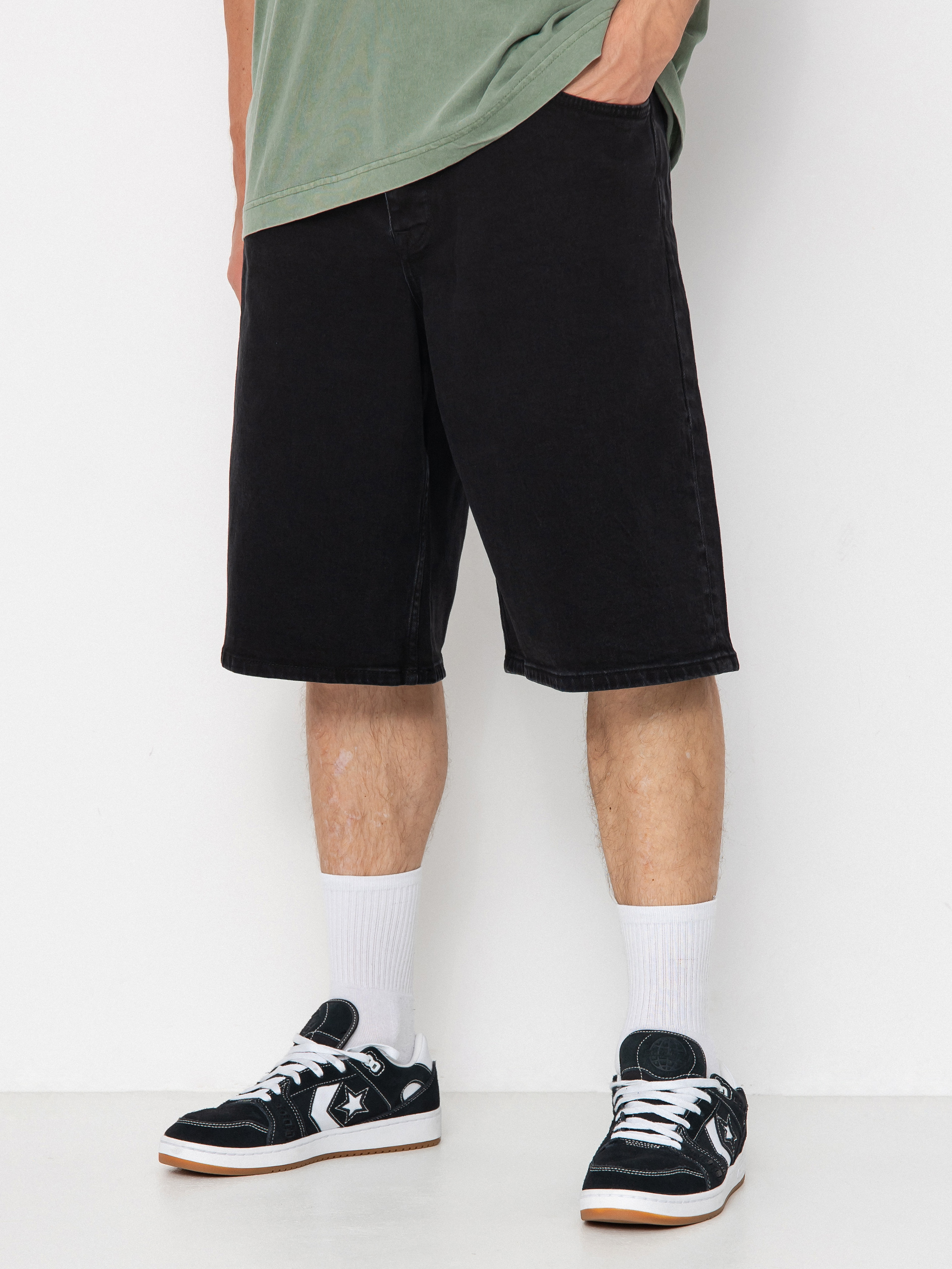 Kraťasy Homeboy X Tra Monster (washed black)