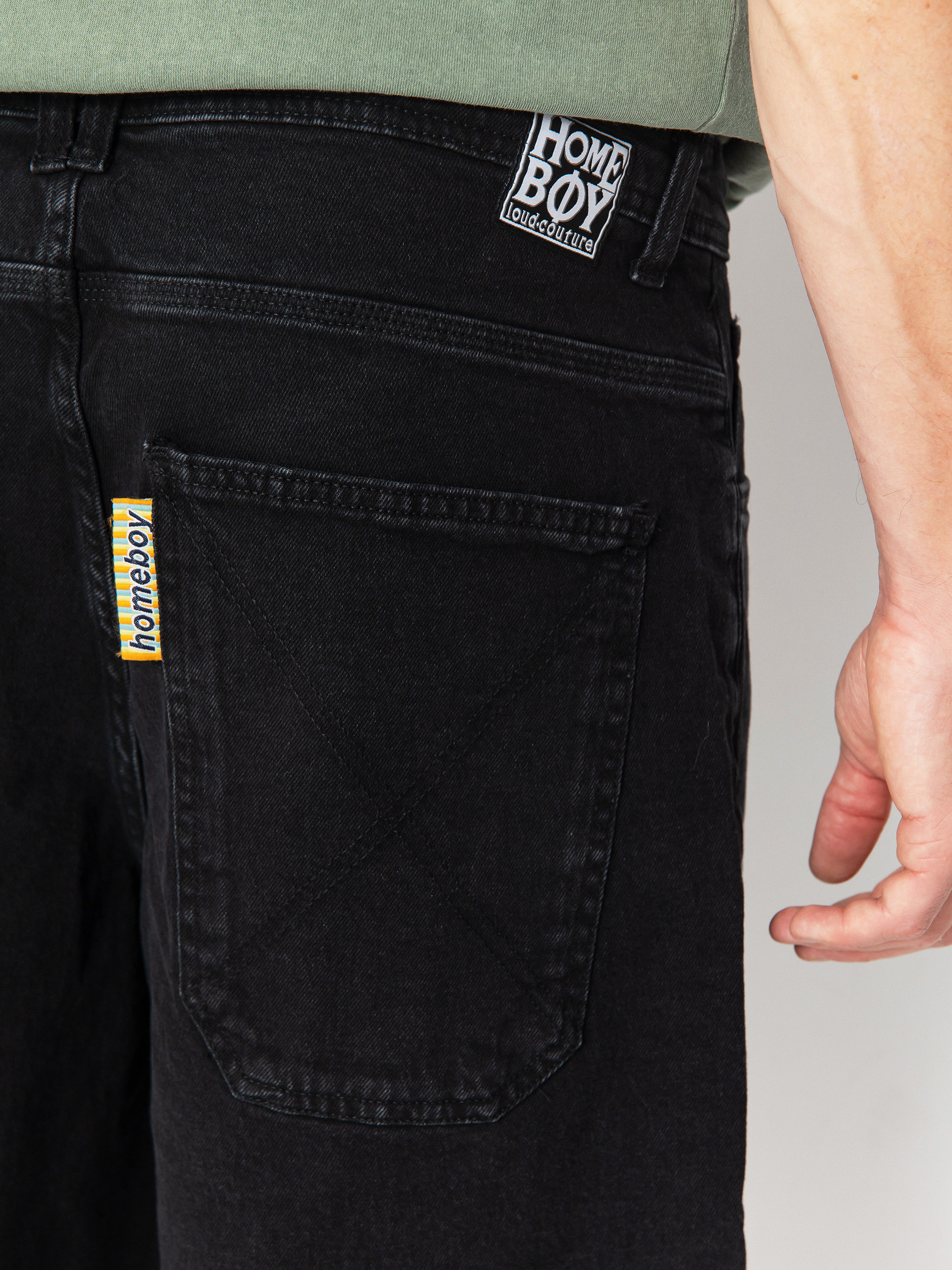 Kraťasy Homeboy X Tra Monster (washed black)