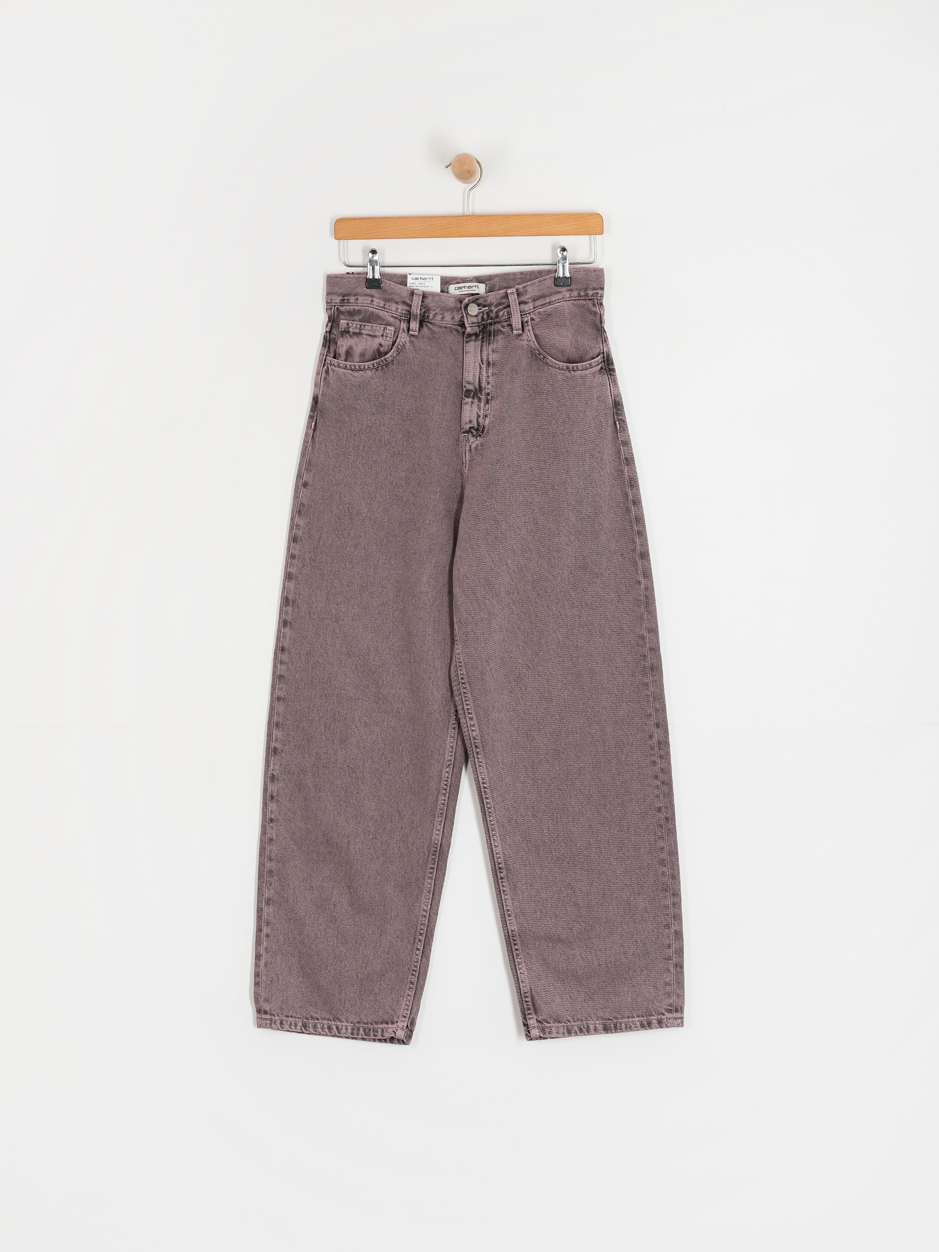 Kalhoty Carhartt WIP Brandon Wmn (black/hortensia/garment dyed)