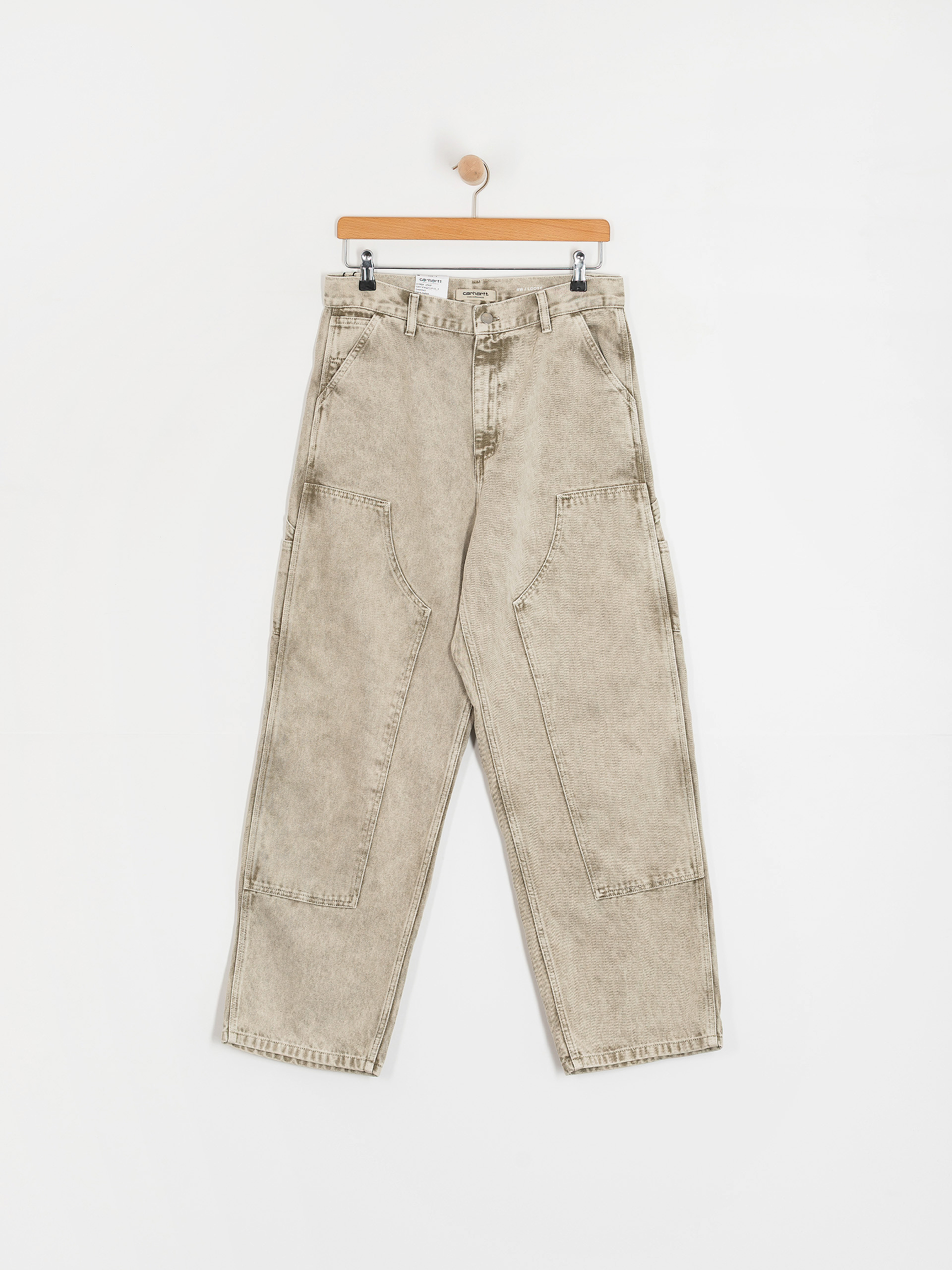 Kalhoty Carhartt WIP Brandon Double Knee Wmn (opuntia/chalk wash)