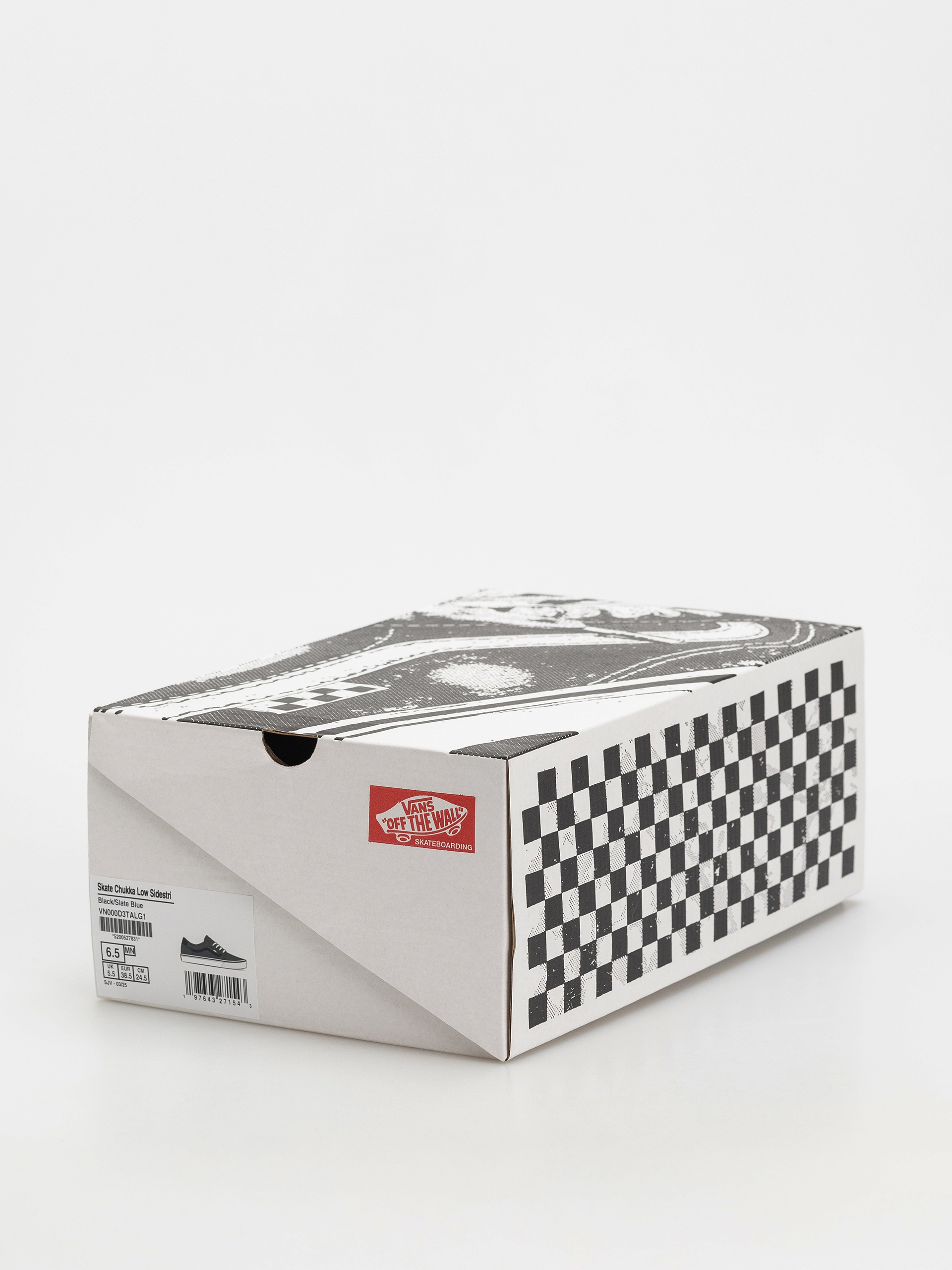 Boty Vans Skate Chukka Low Sidestripe (black/slate blue)