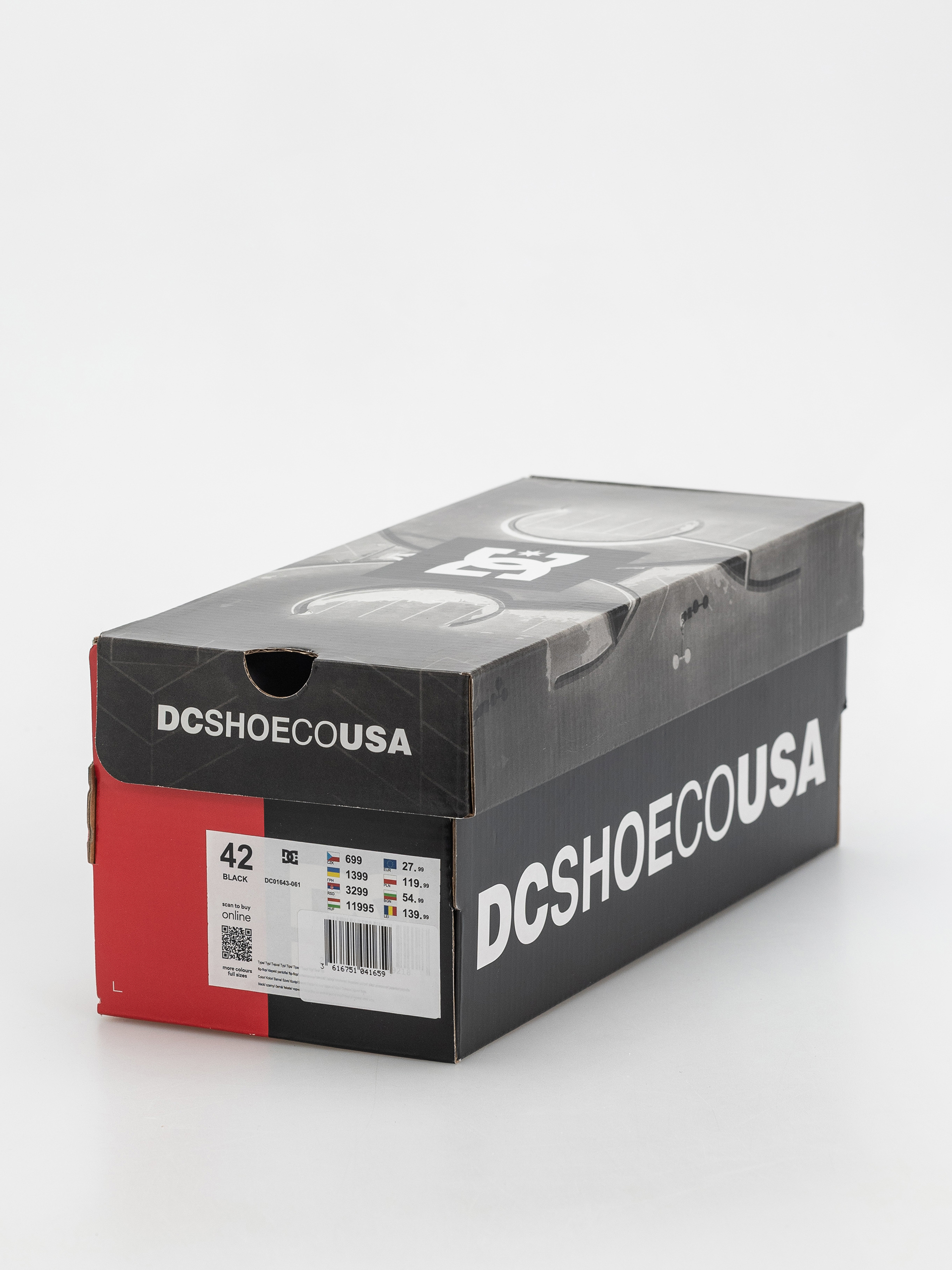 Plážovky DC Bolsa (black/grey/red)