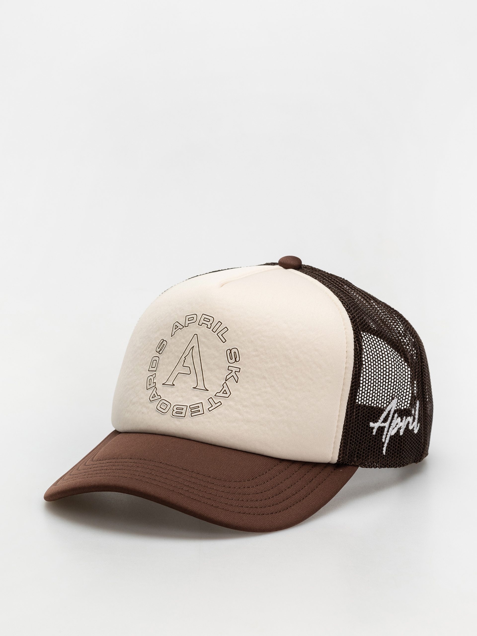 Kšiltovka  April Skateboards Full Circle Trucker (brown)