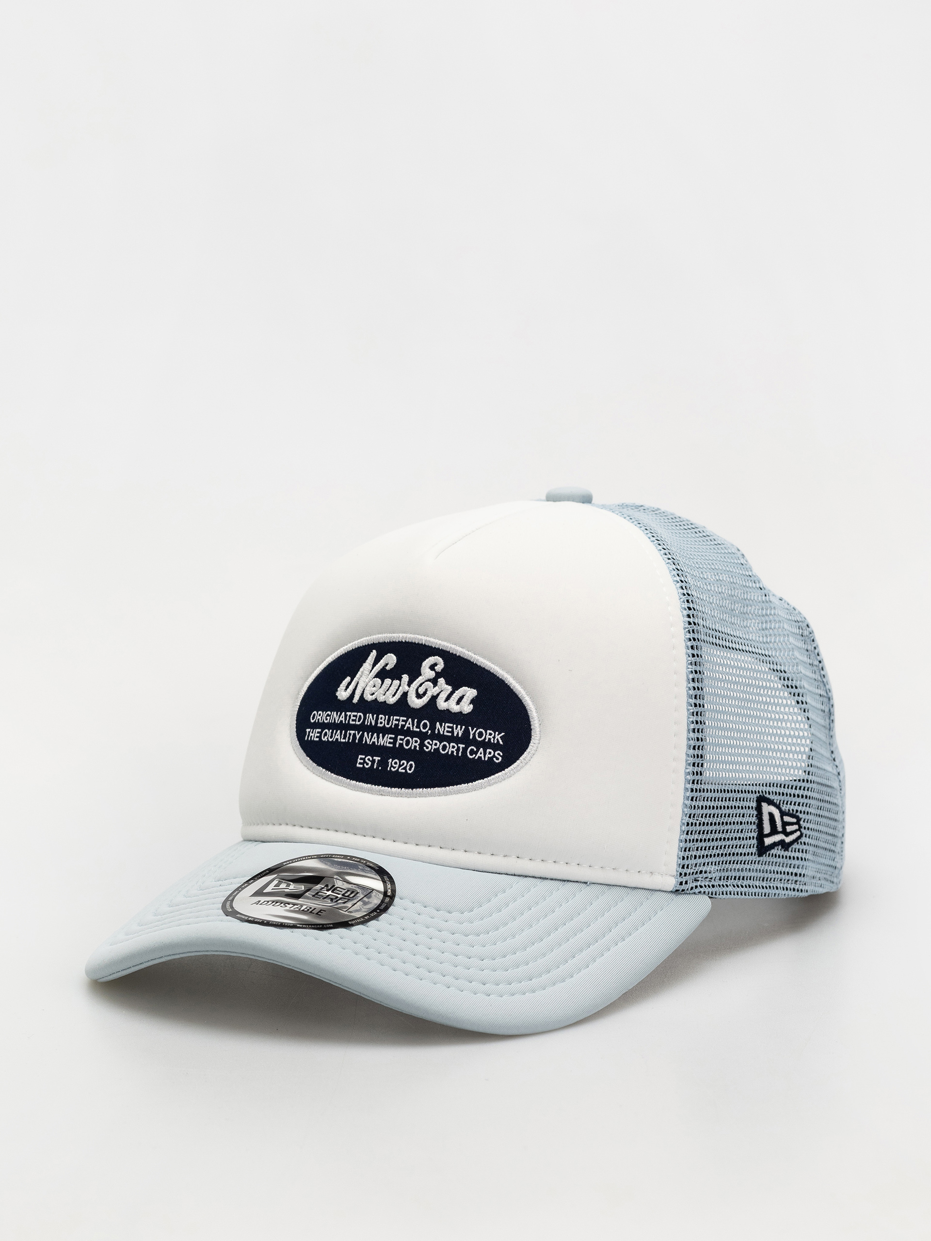 Kšiltovka  New Era Oval Foam Patch Trucker (white/violet)