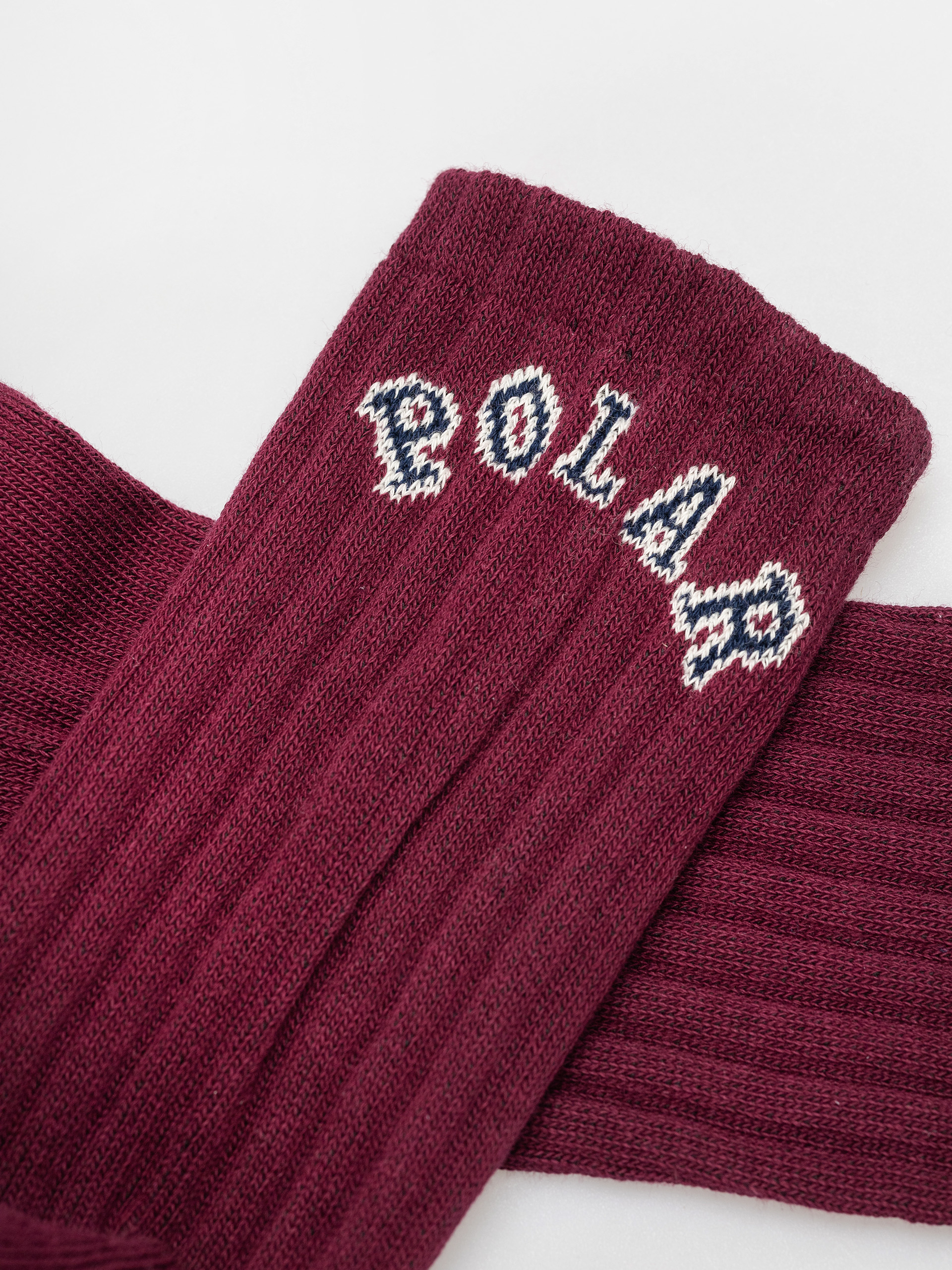 Ponožky Polar Skate College Logo (wine)