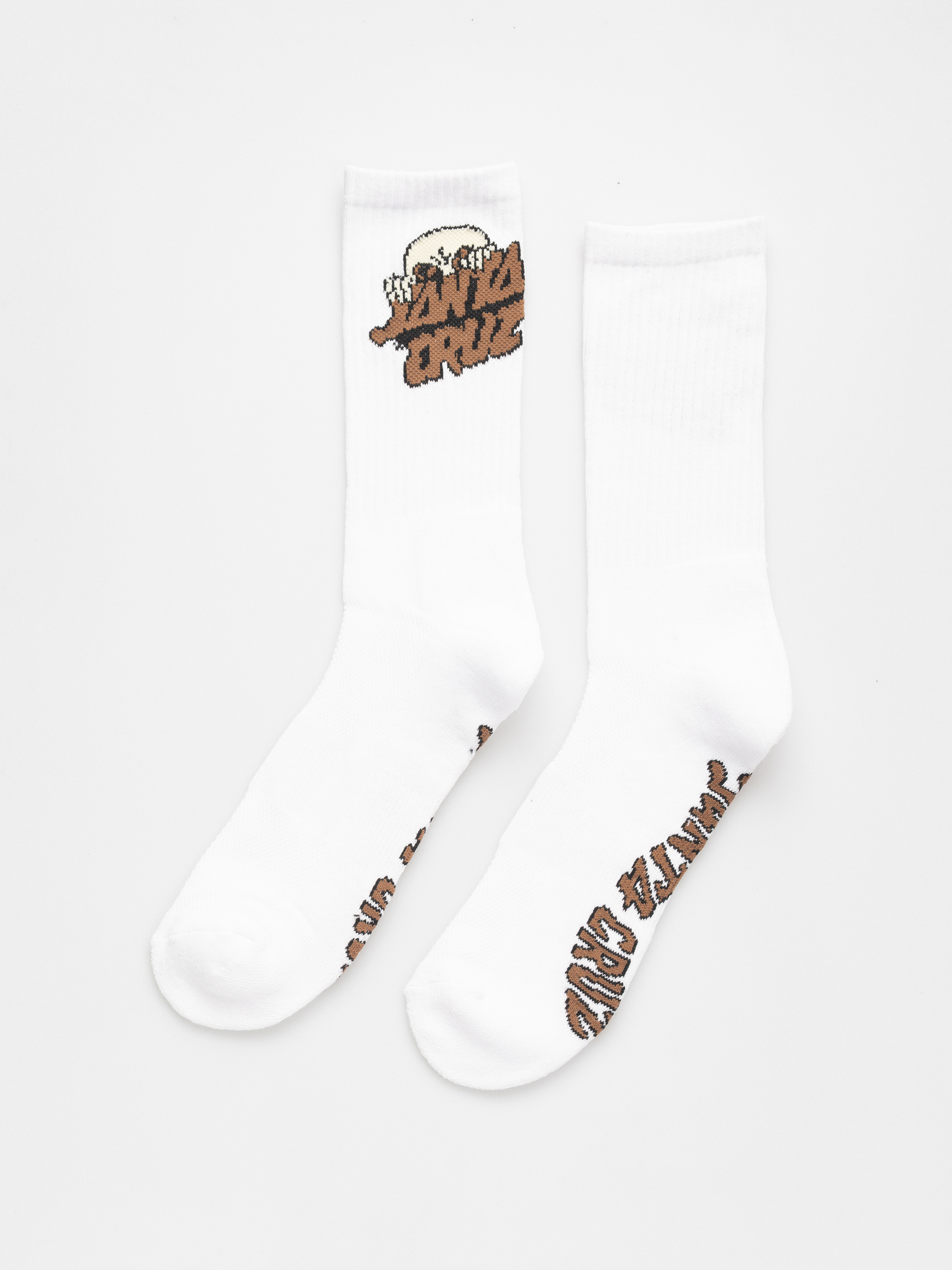 Ponožky Santa Cruz Knibbs Alien Stacked Strip (white)