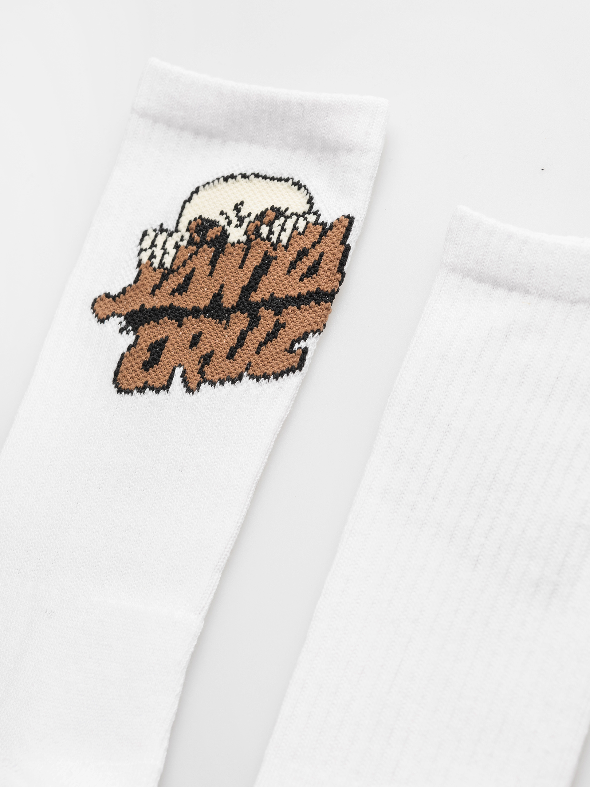 Ponožky Santa Cruz Knibbs Alien Stacked Strip (white)