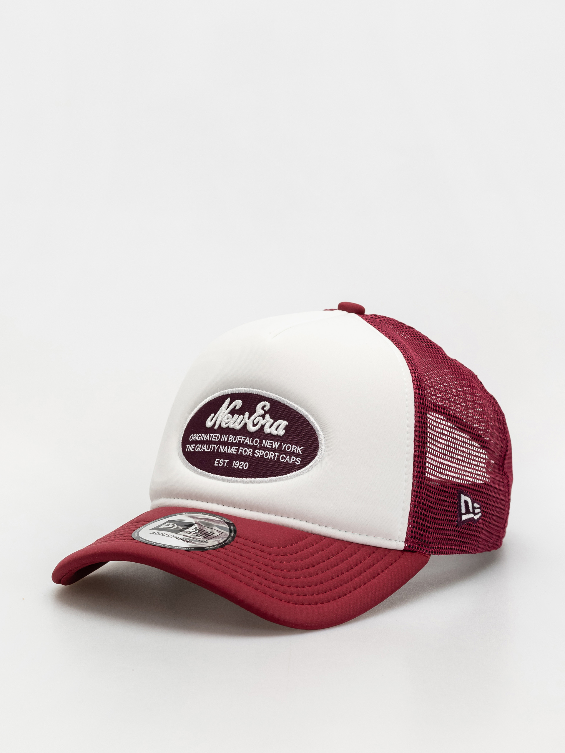 Kšiltovka  New Era Oval Foam Patch Trucker (cherry/white)