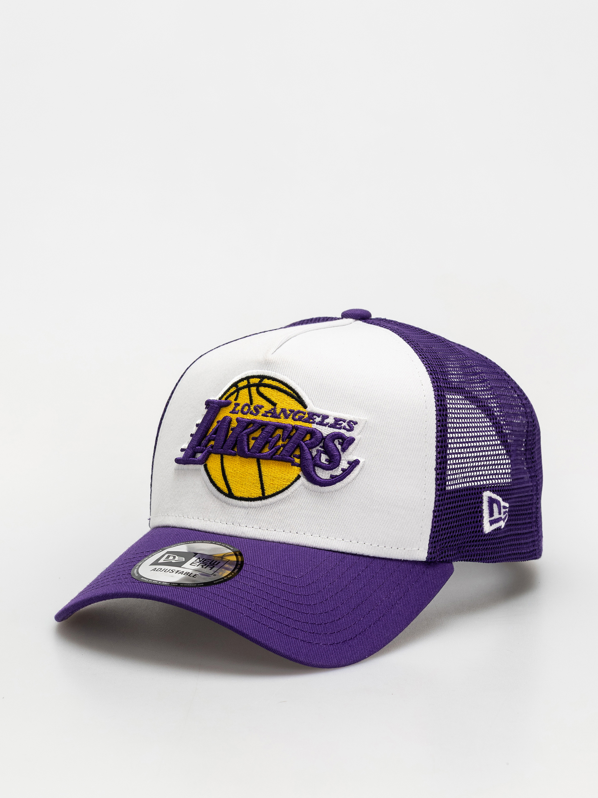Kšiltovka  New Era NBA Side Patch Trucker Los Angeles Lakers (violet/white)