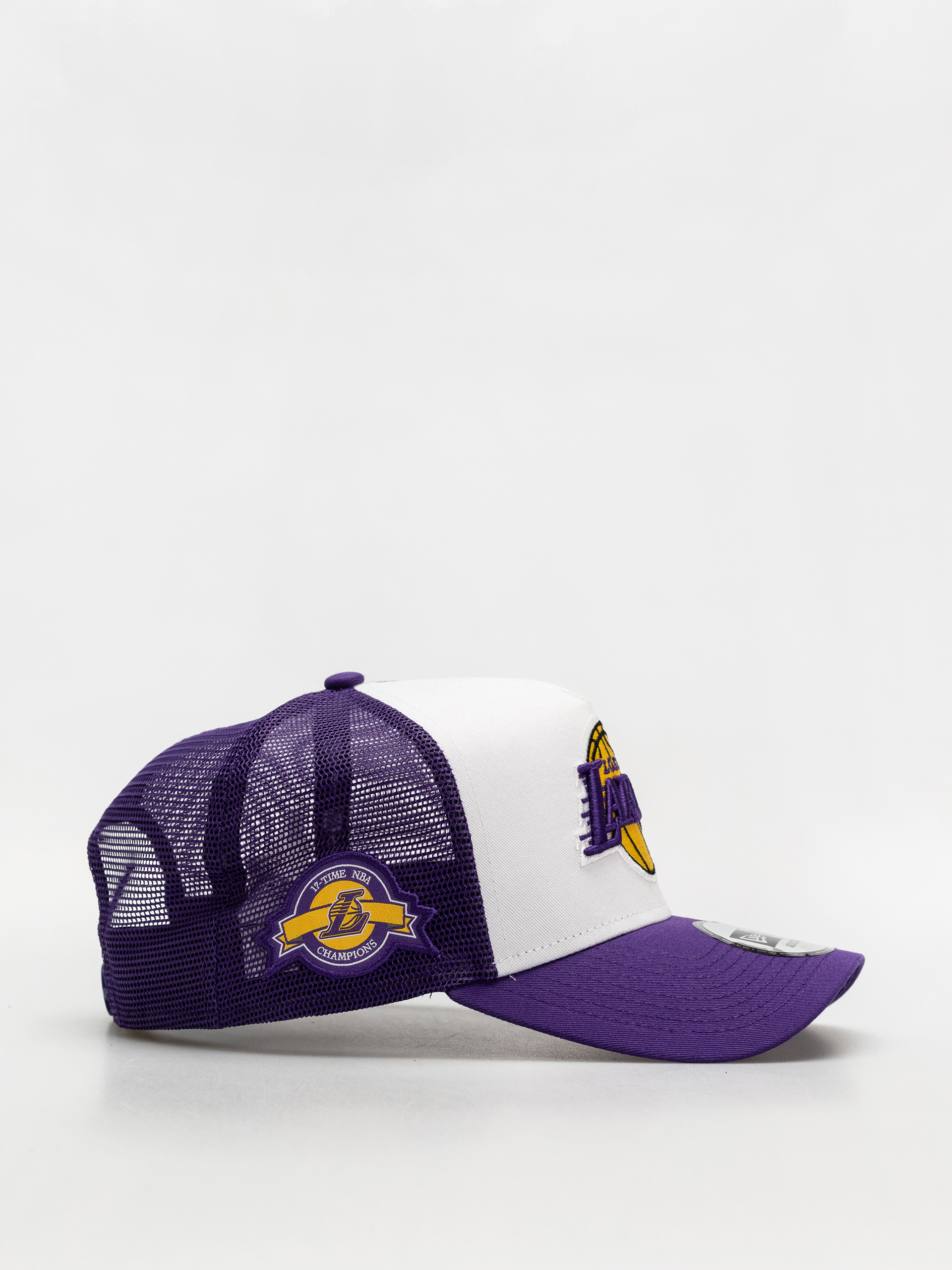 Kšiltovka  New Era NBA Side Patch Trucker Los Angeles Lakers (violet/white)
