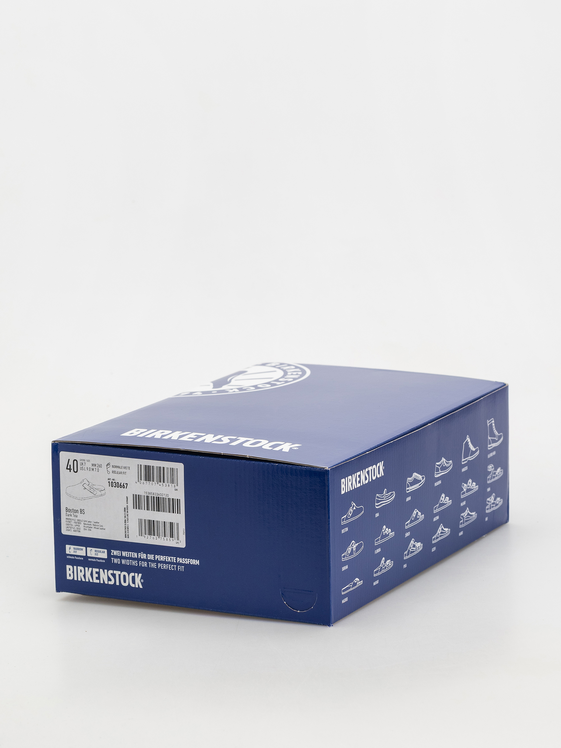 Plážovky Birkenstock Boston Suede & Oiled Leather Regular (dark tea)