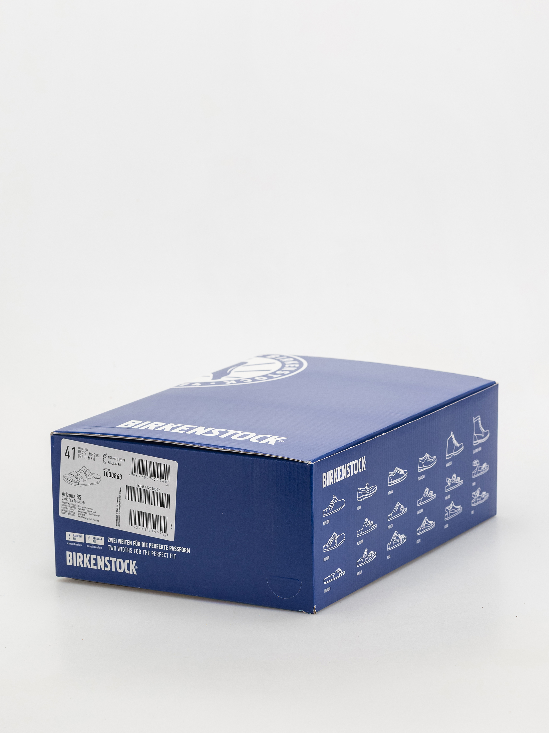 Plážovky Birkenstock Arizona Suede Leather Regular (dark tea)