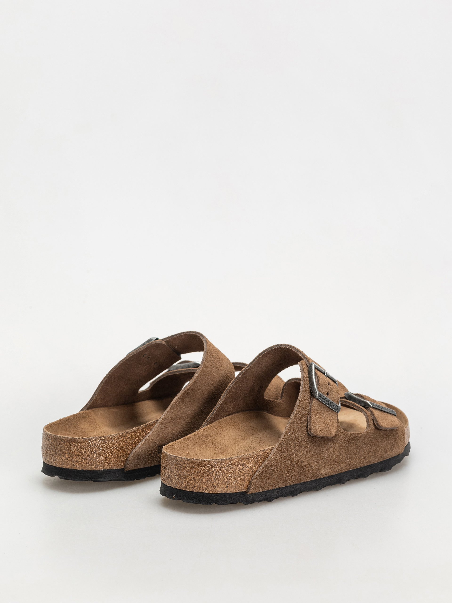 Plážovky Birkenstock Arizona Suede Leather Regular (dark tea)