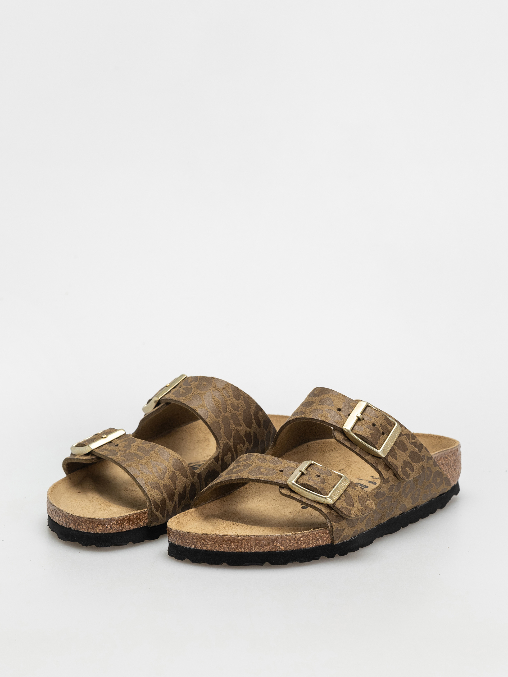 Plážovky Birkenstock Arizona Synthetics Narrow Wmn (leo khaki)