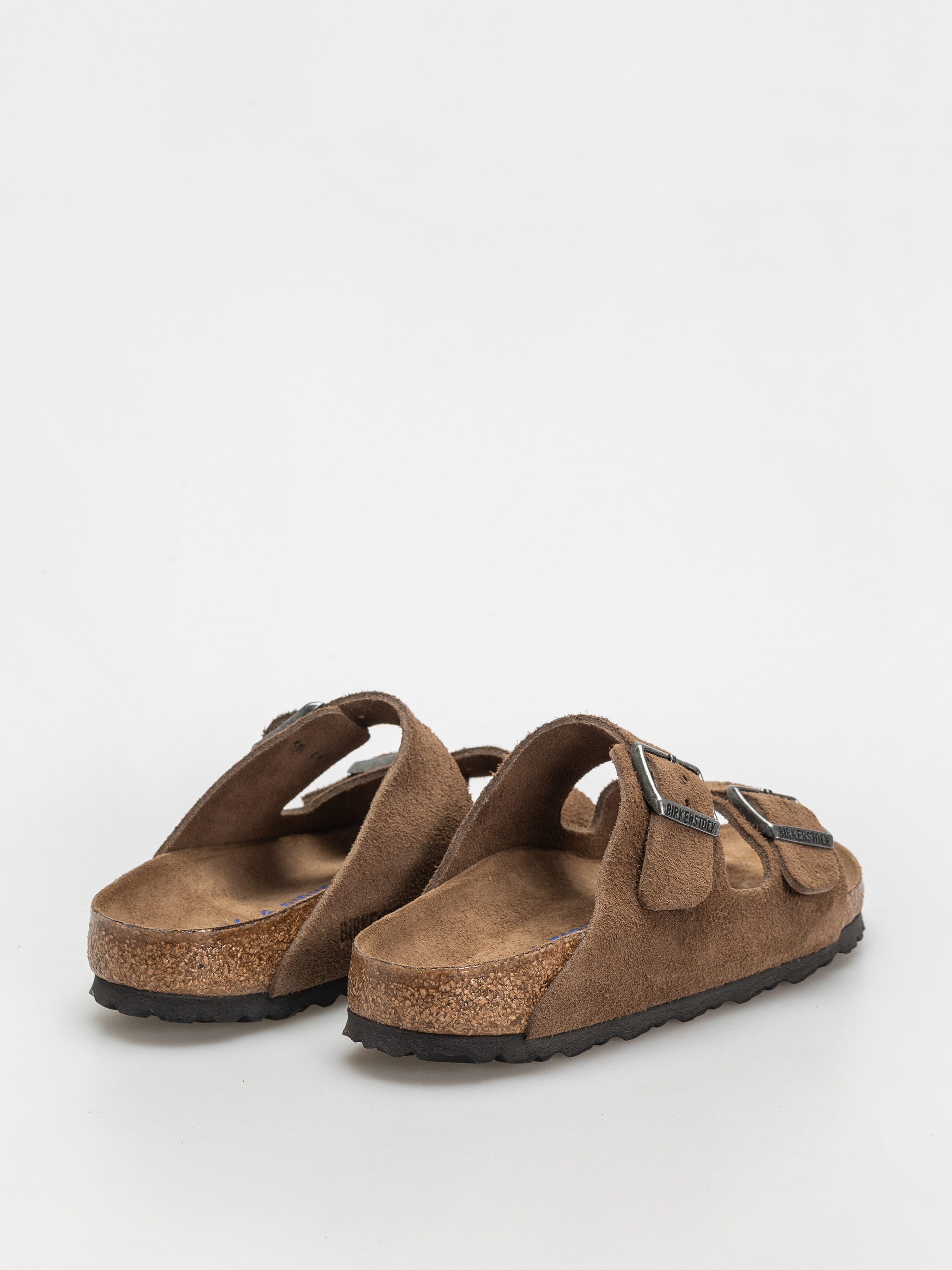 Plážovky Birkenstock Arizona Suede Leather Narrow Wmn (dark tea)