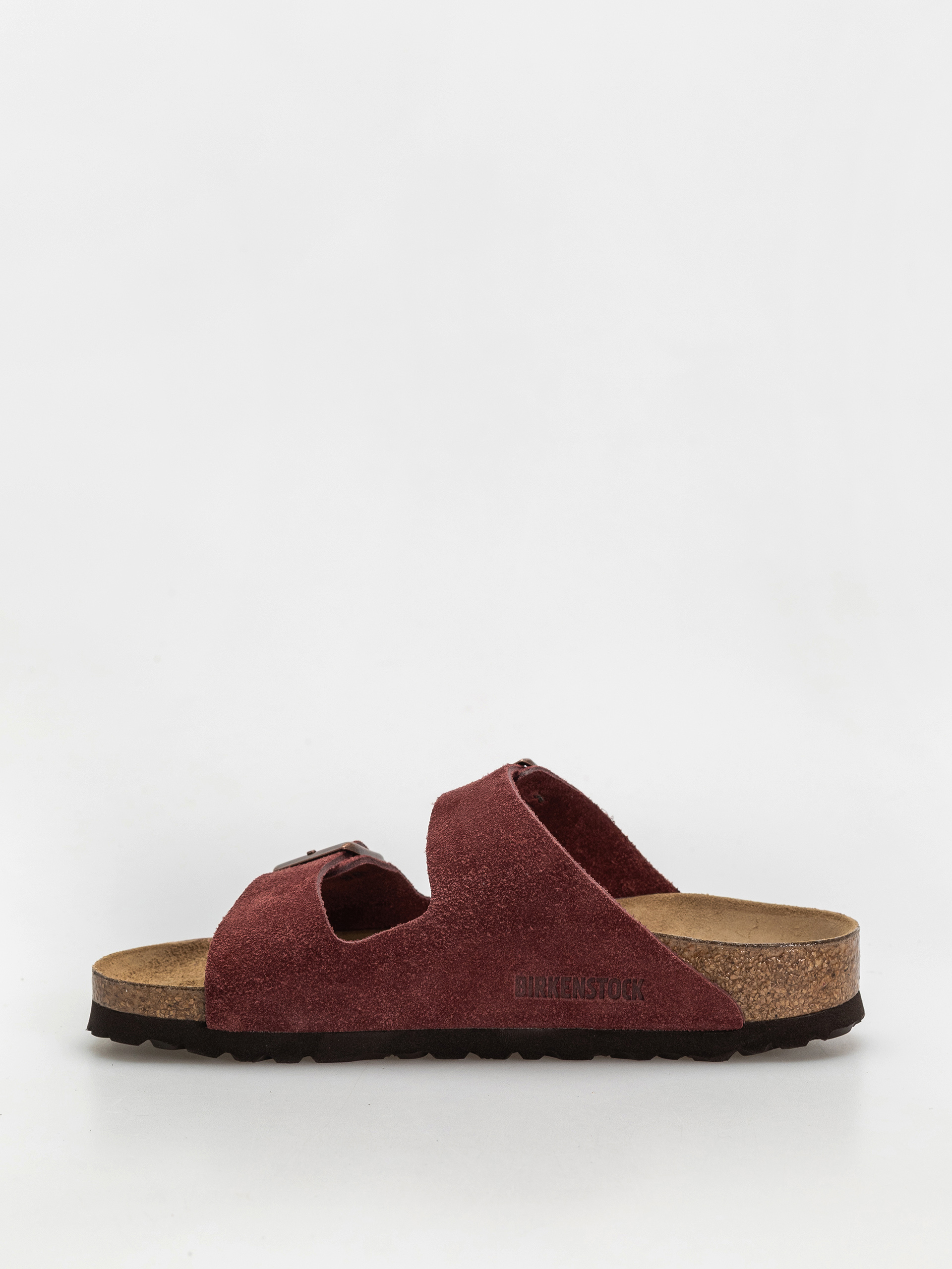 Plážovky Birkenstock Arizona Suede Leather Narrow Wmn (zinfandel)
