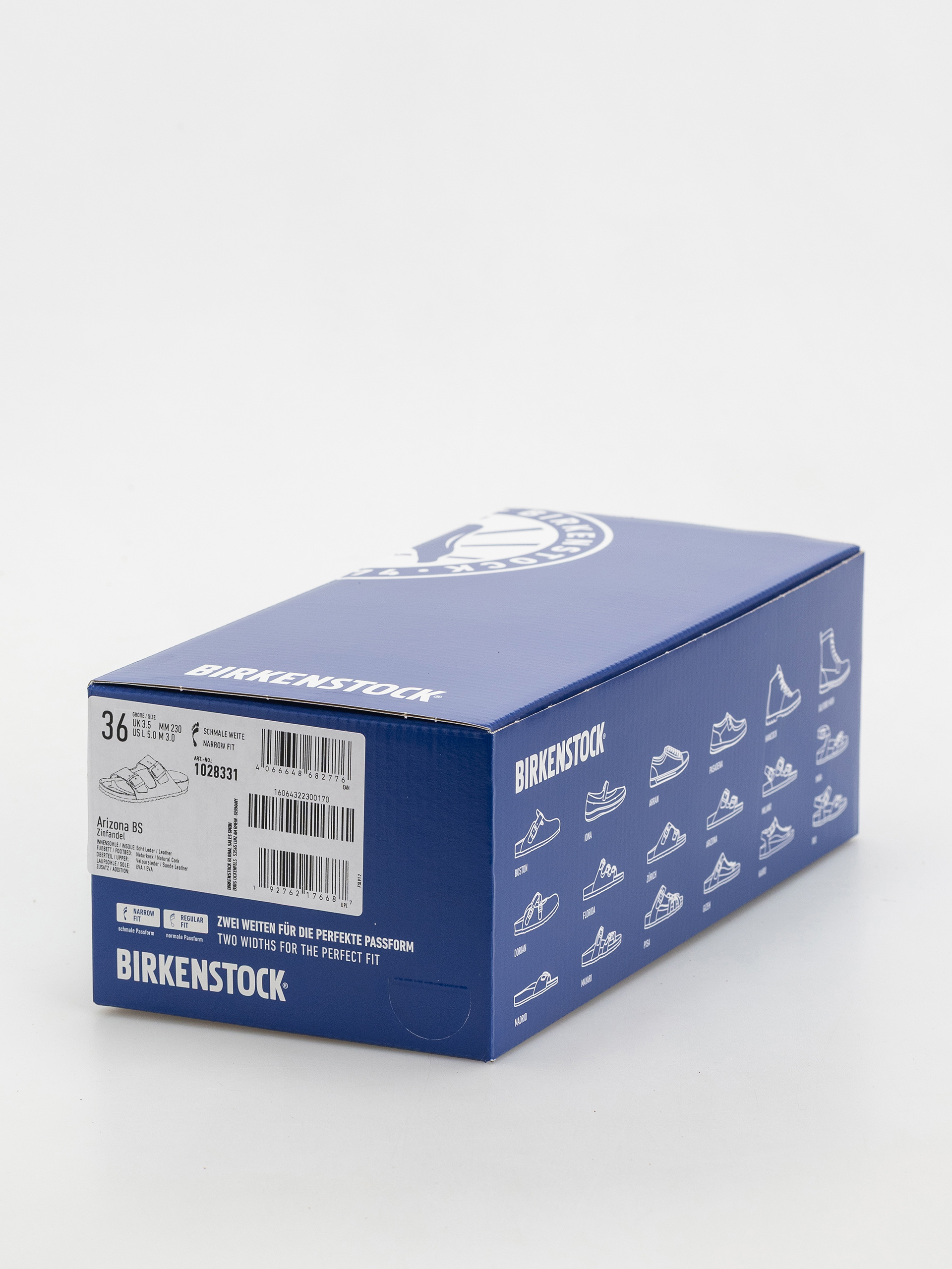 Plážovky Birkenstock Arizona Suede Leather Narrow Wmn (zinfandel)