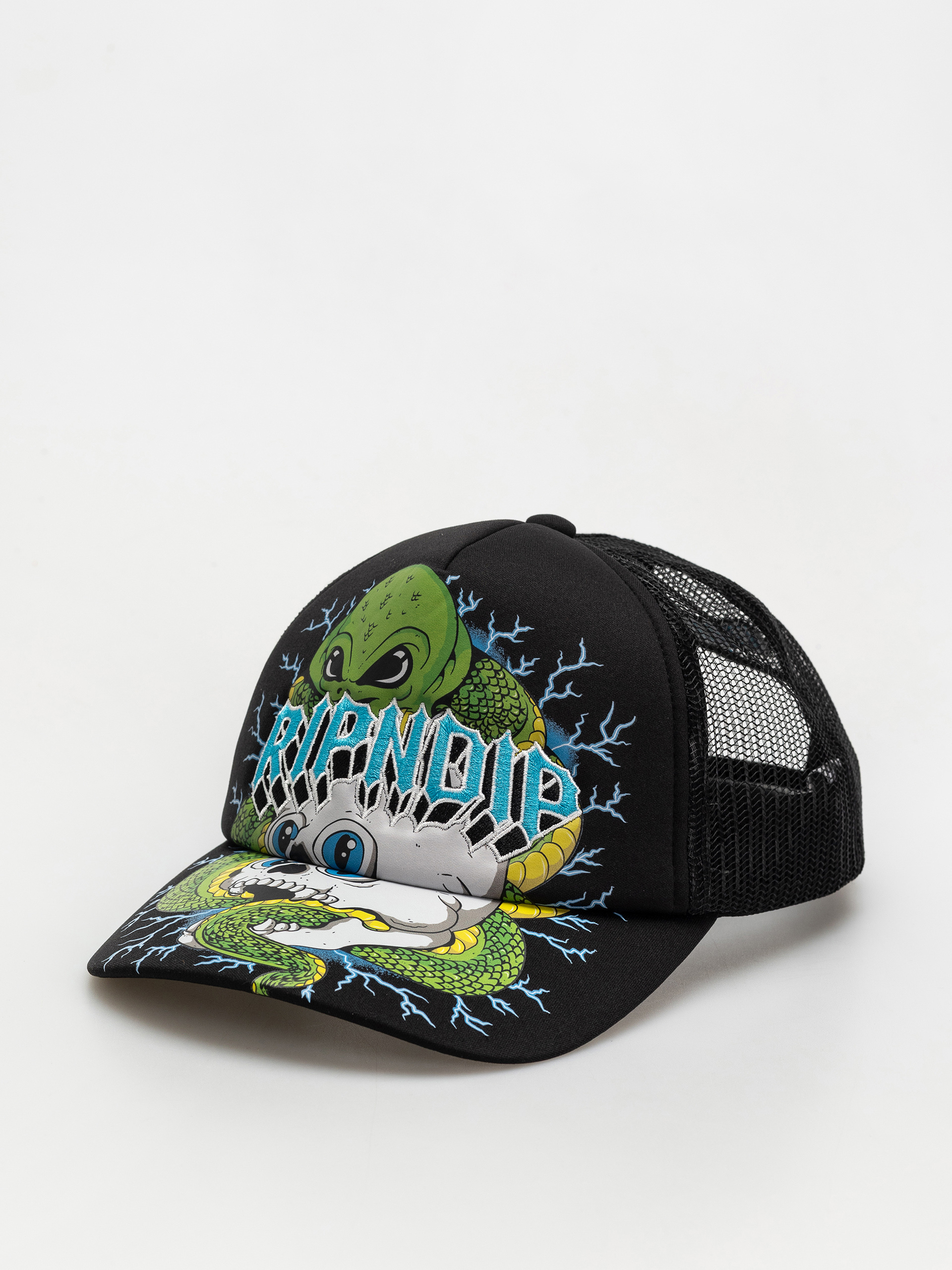Kšiltovka  RipNDip Skull And Bones Trucker (black)