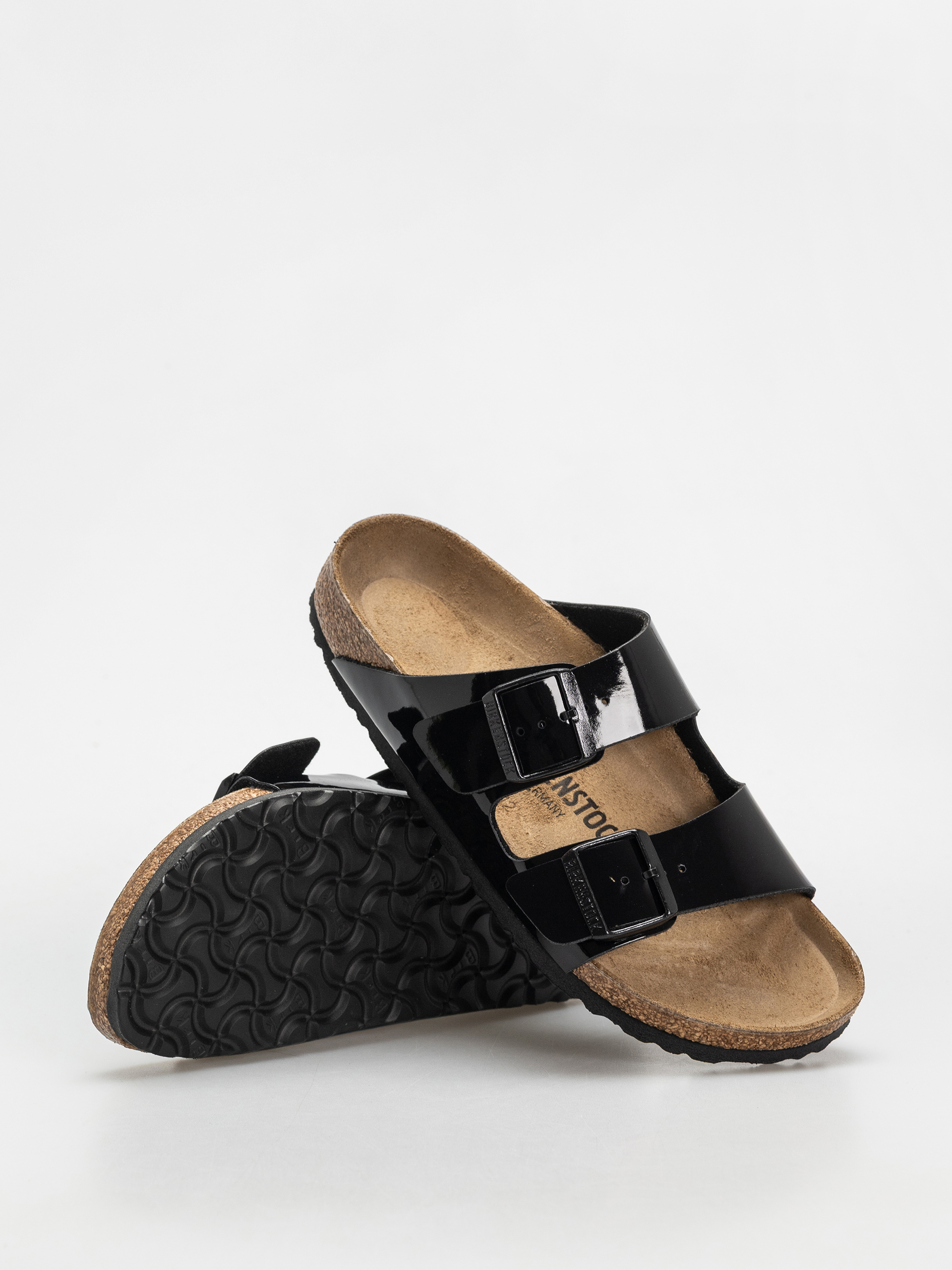 Plážovky Birkenstock Arizona Narrow Wmn (patent black)