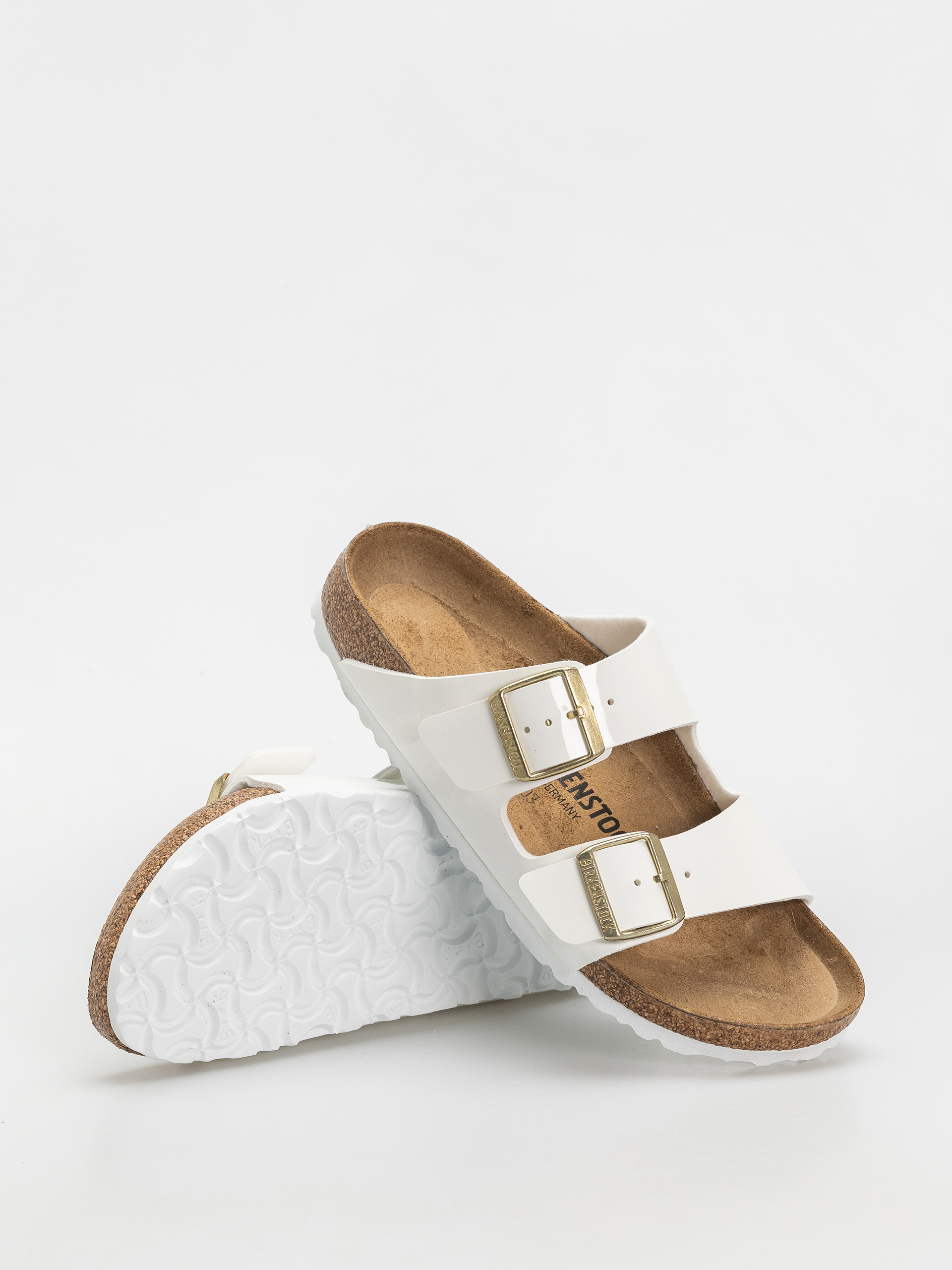 Plážovky Birkenstock Arizona Narrow Wmn (patent white)
