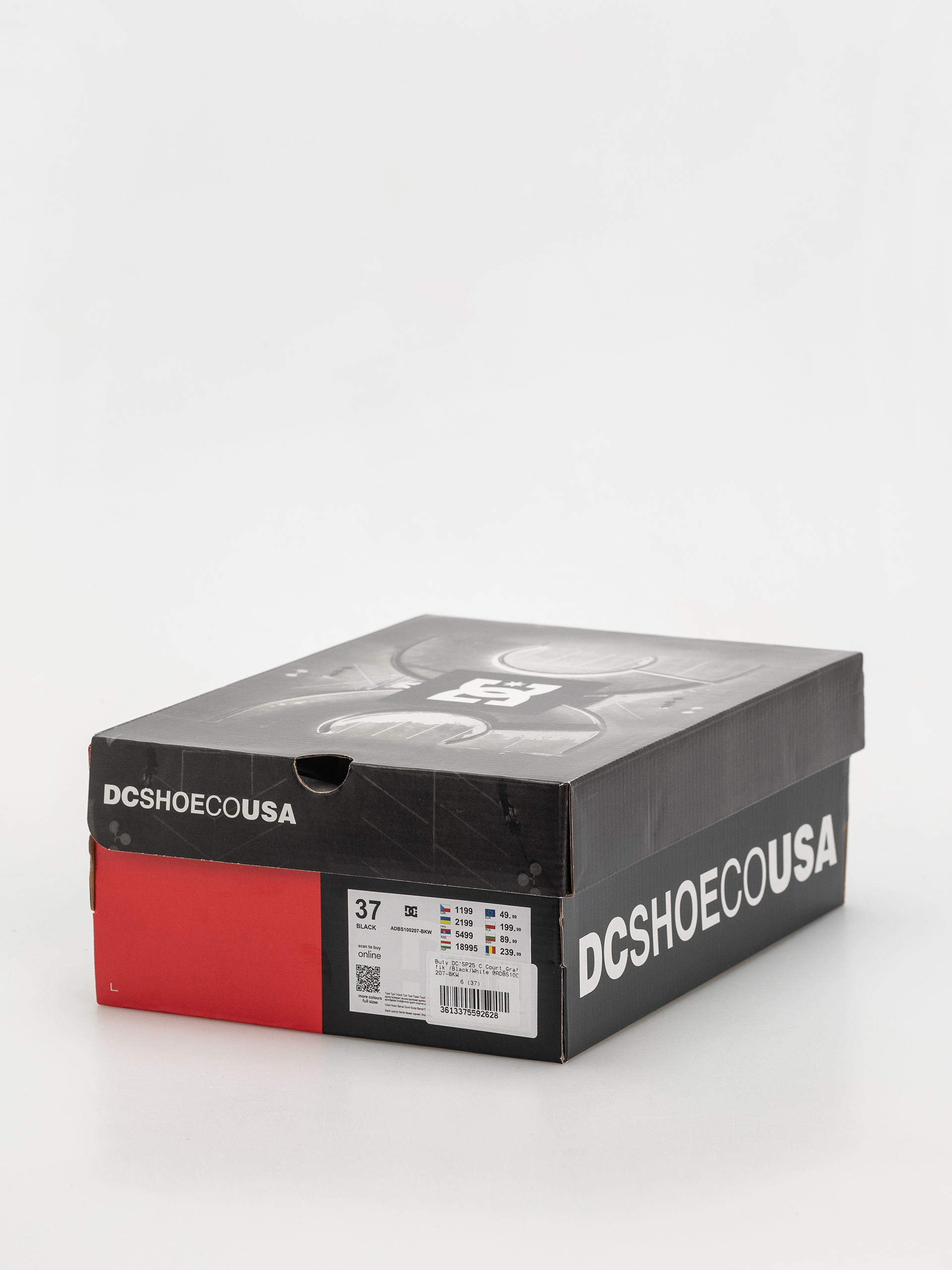 Dětské boty DC Court Graffik JR (black/white)