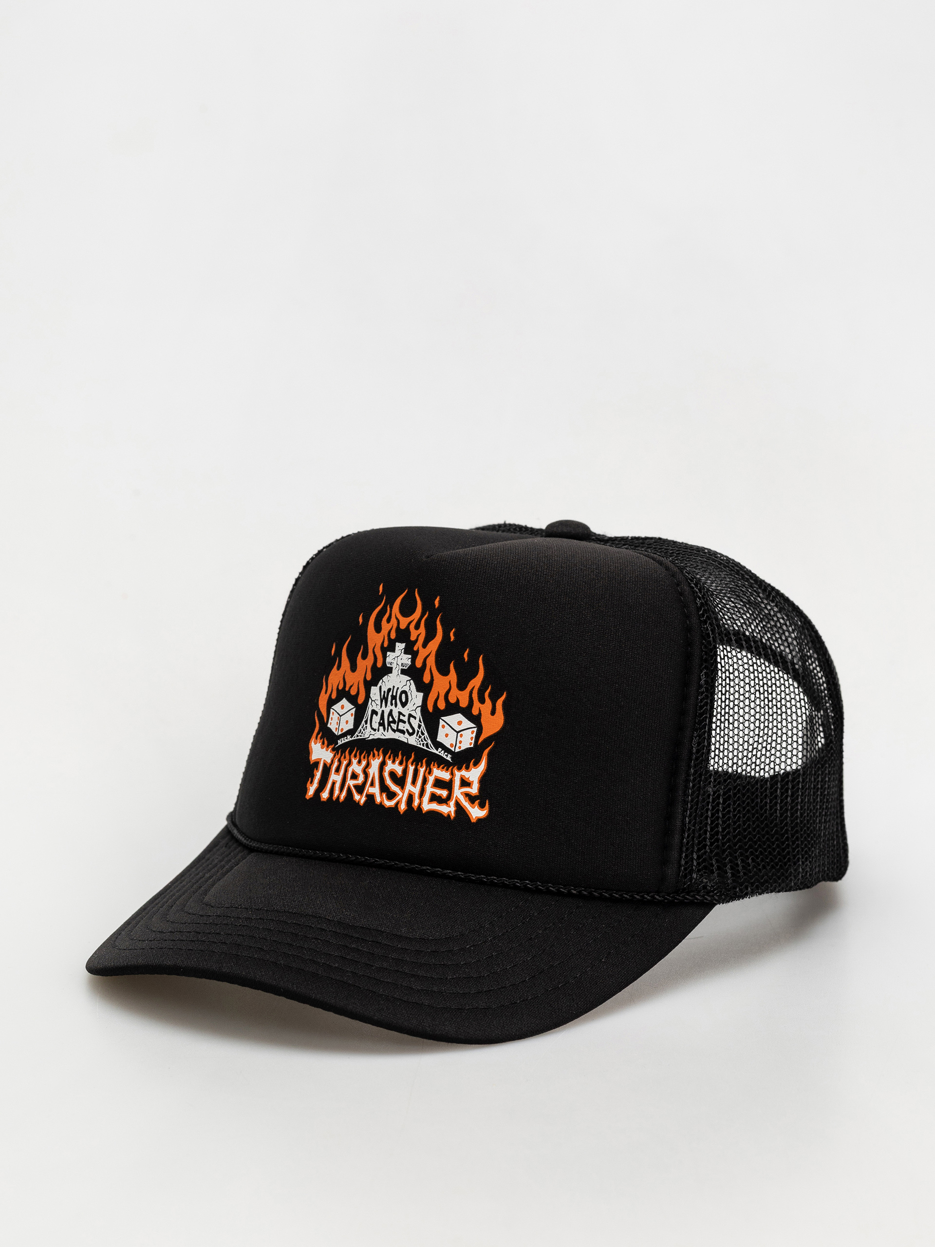 Kšiltovka  Thrasher Who Cares by Neckface Trucker (trucker)