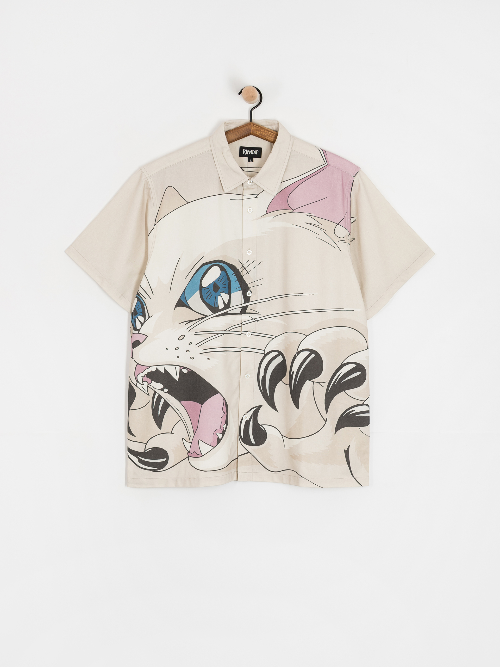 Košile RipNDip Metal Claw (bone)