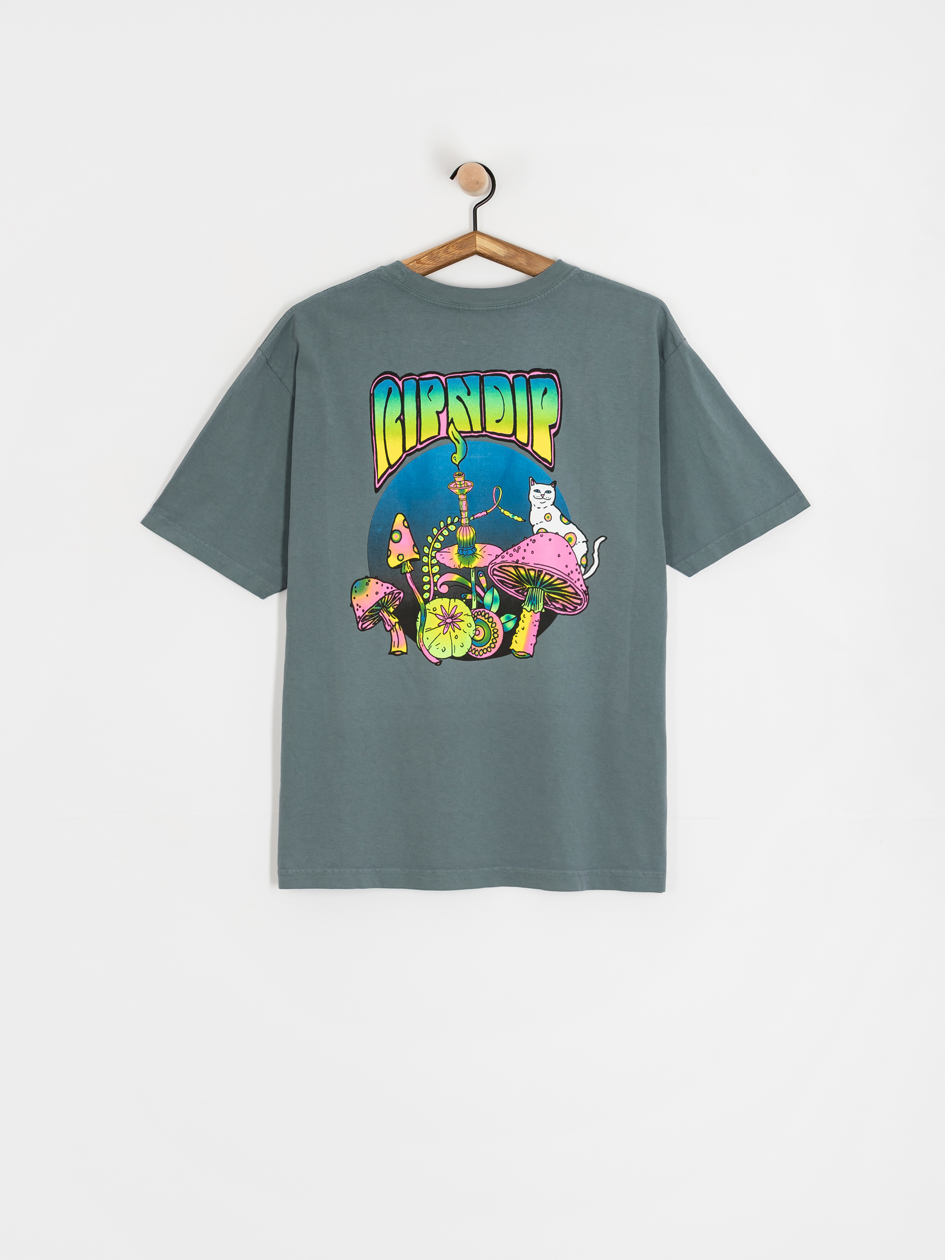 Tričko RipNDip Psychedelic (light charcoal)