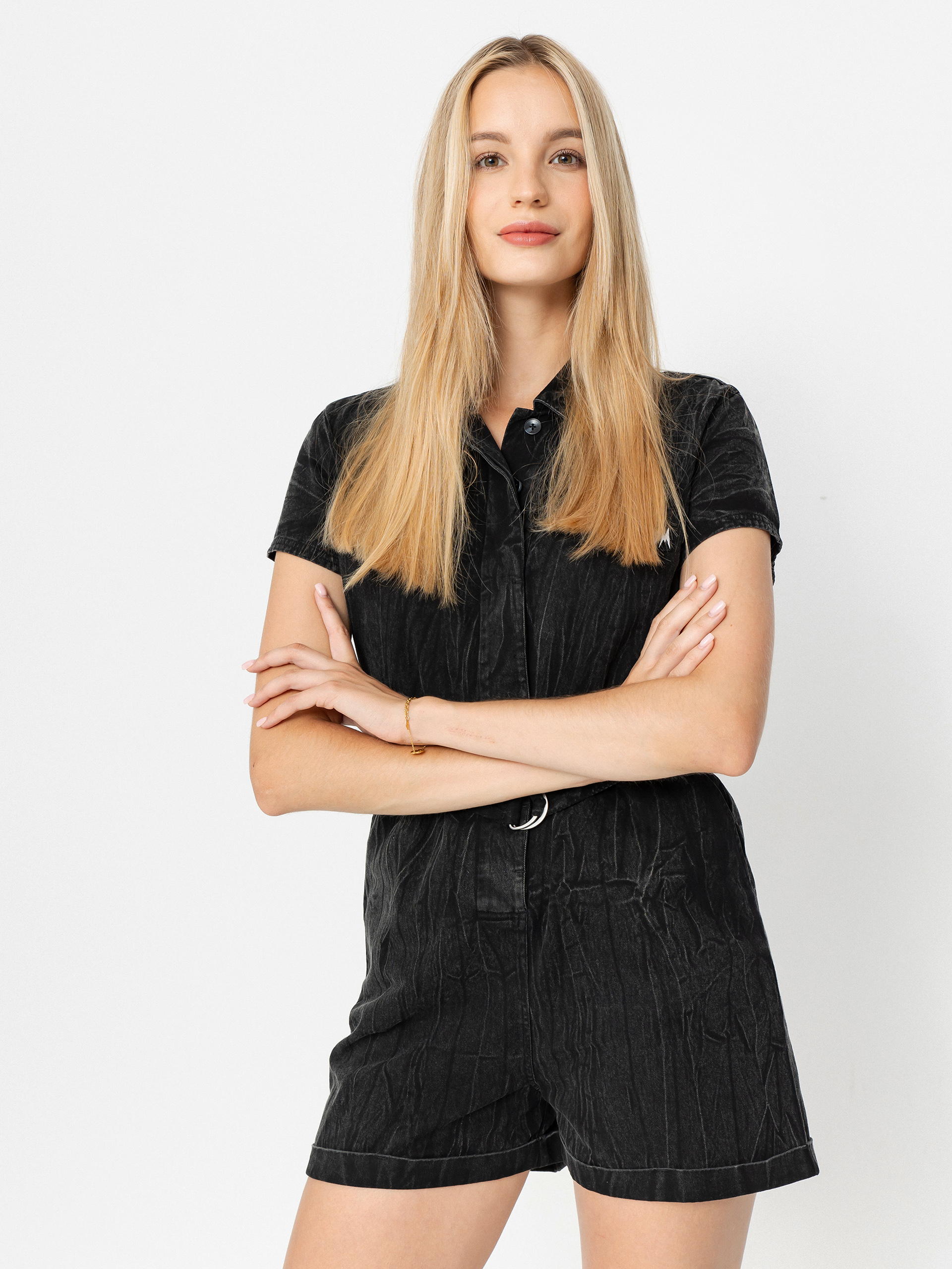 Dámský Kombinéza Volcom Asphalt (black marble wash)