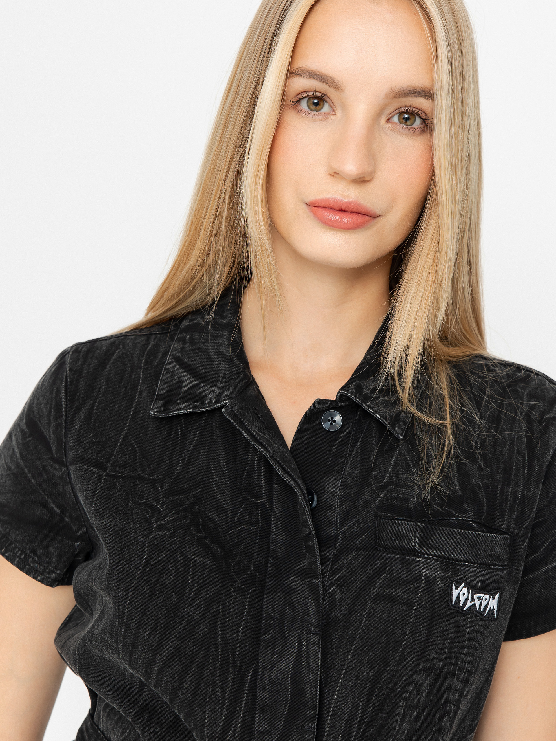 Dámský Kombinéza Volcom Asphalt (black marble wash)