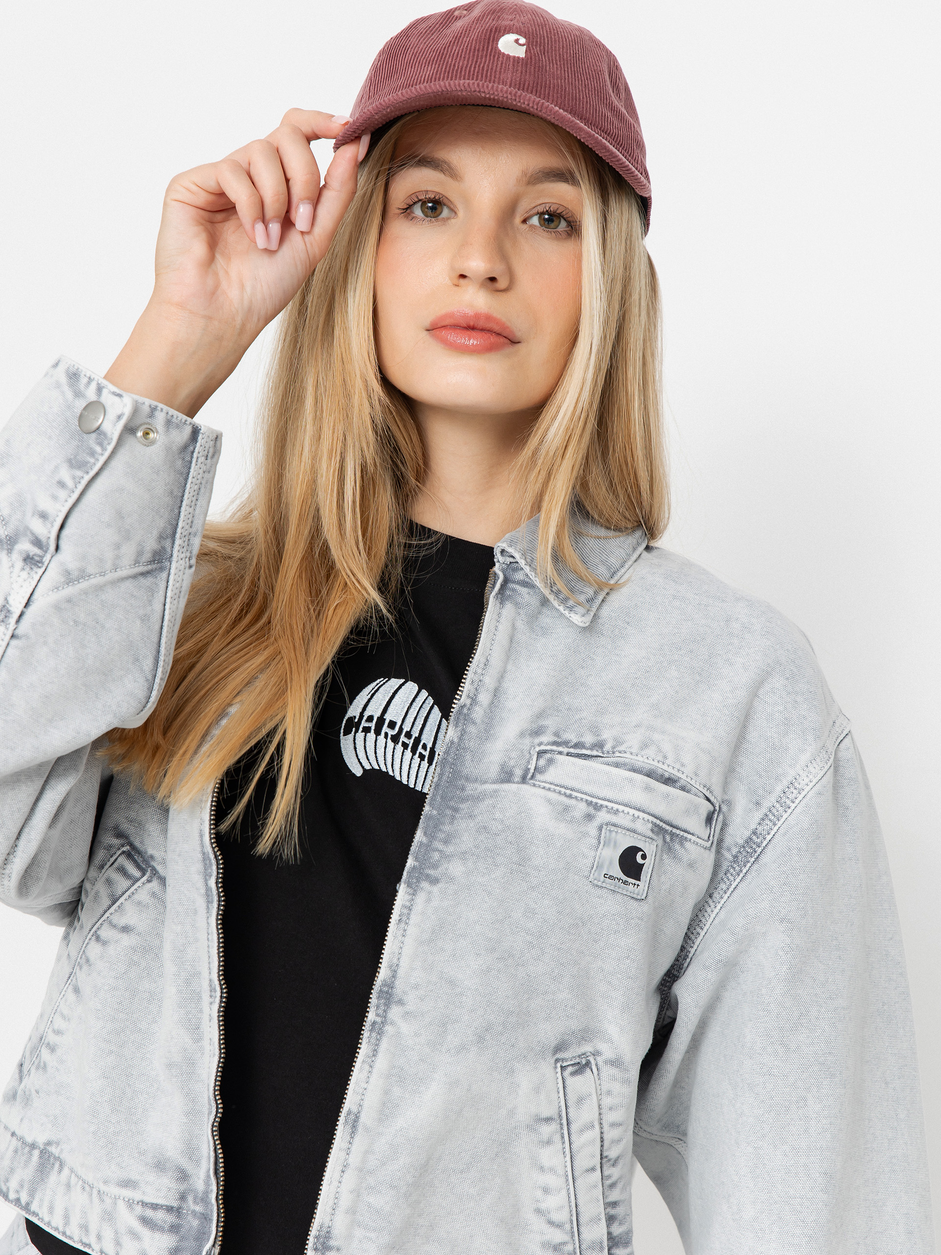 Bunda Carhartt WIP Emery Wmn (black/black/chalk wash)