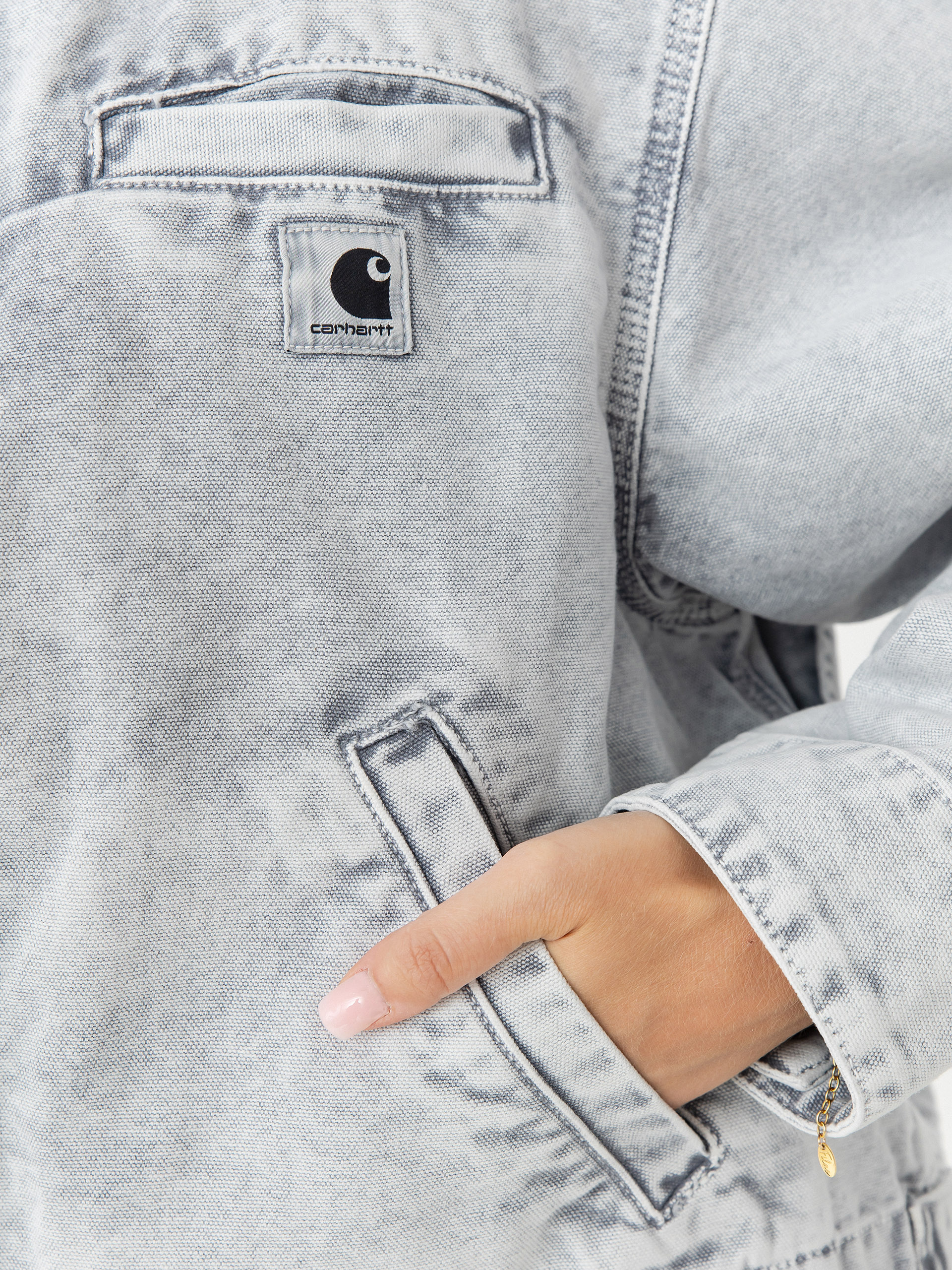 Bunda Carhartt WIP Emery Wmn (black/black/chalk wash)