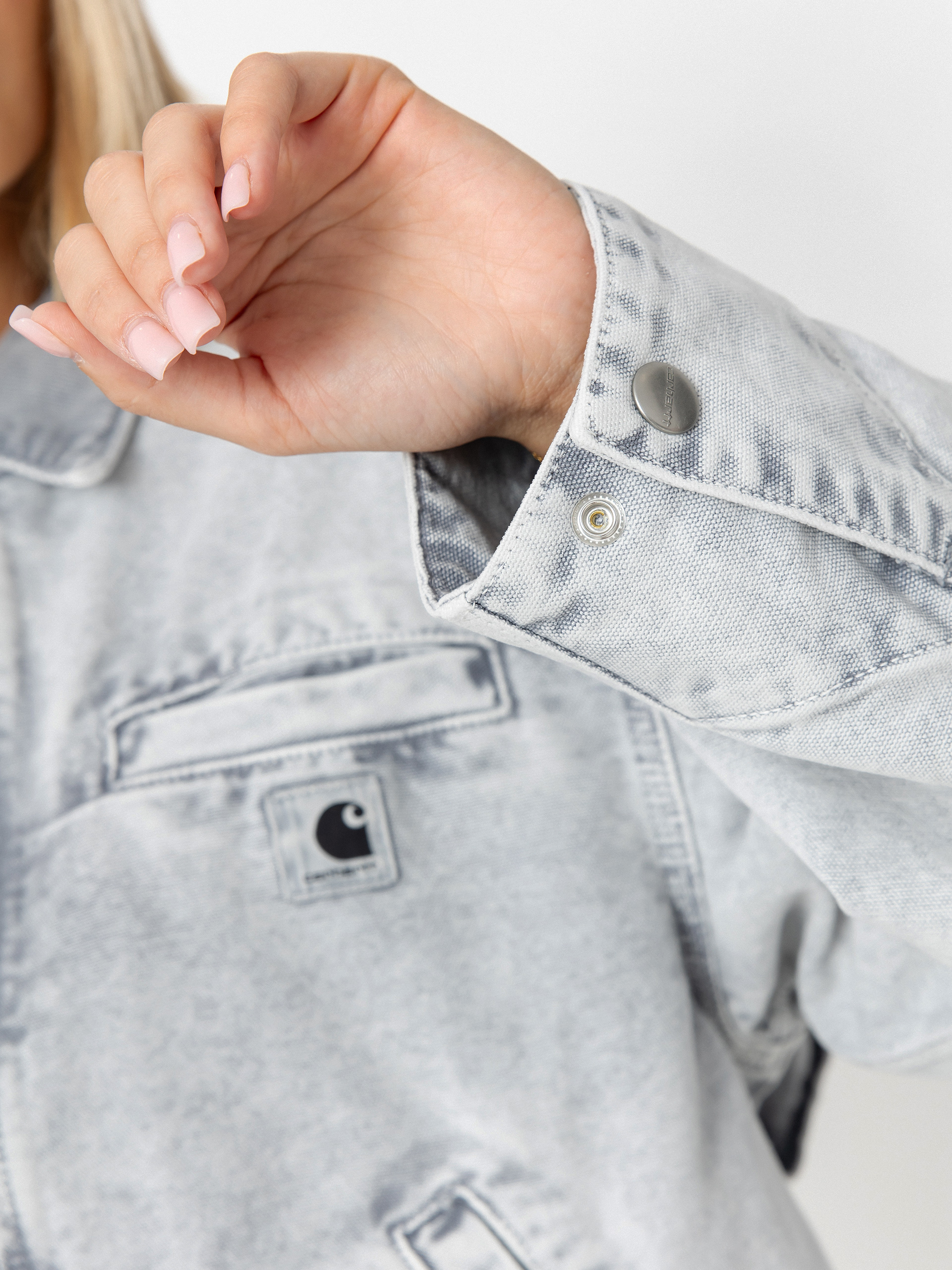 Bunda Carhartt WIP Emery Wmn (black/black/chalk wash)