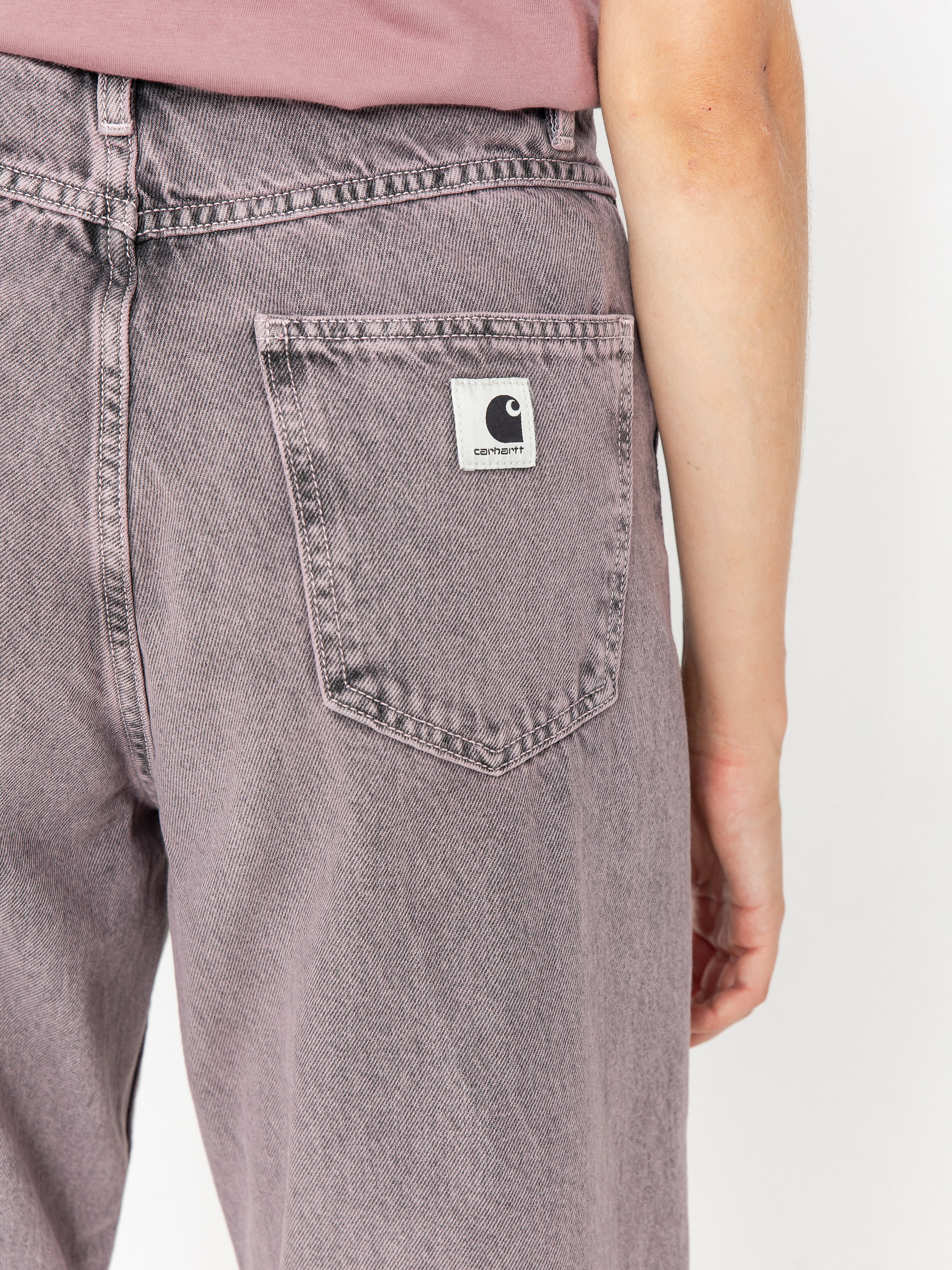 Kalhoty Carhartt WIP Brandon Wmn (black/hortensia/garment dyed)