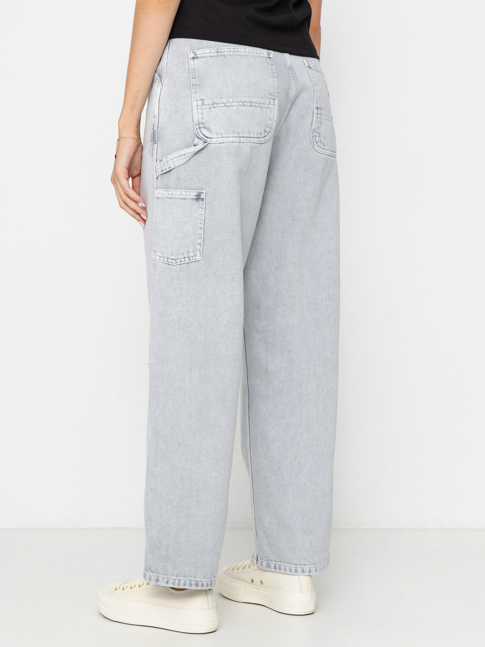 Kalhoty Carhartt WIP Brandon Double Knee Wmn (black/chalk wash)