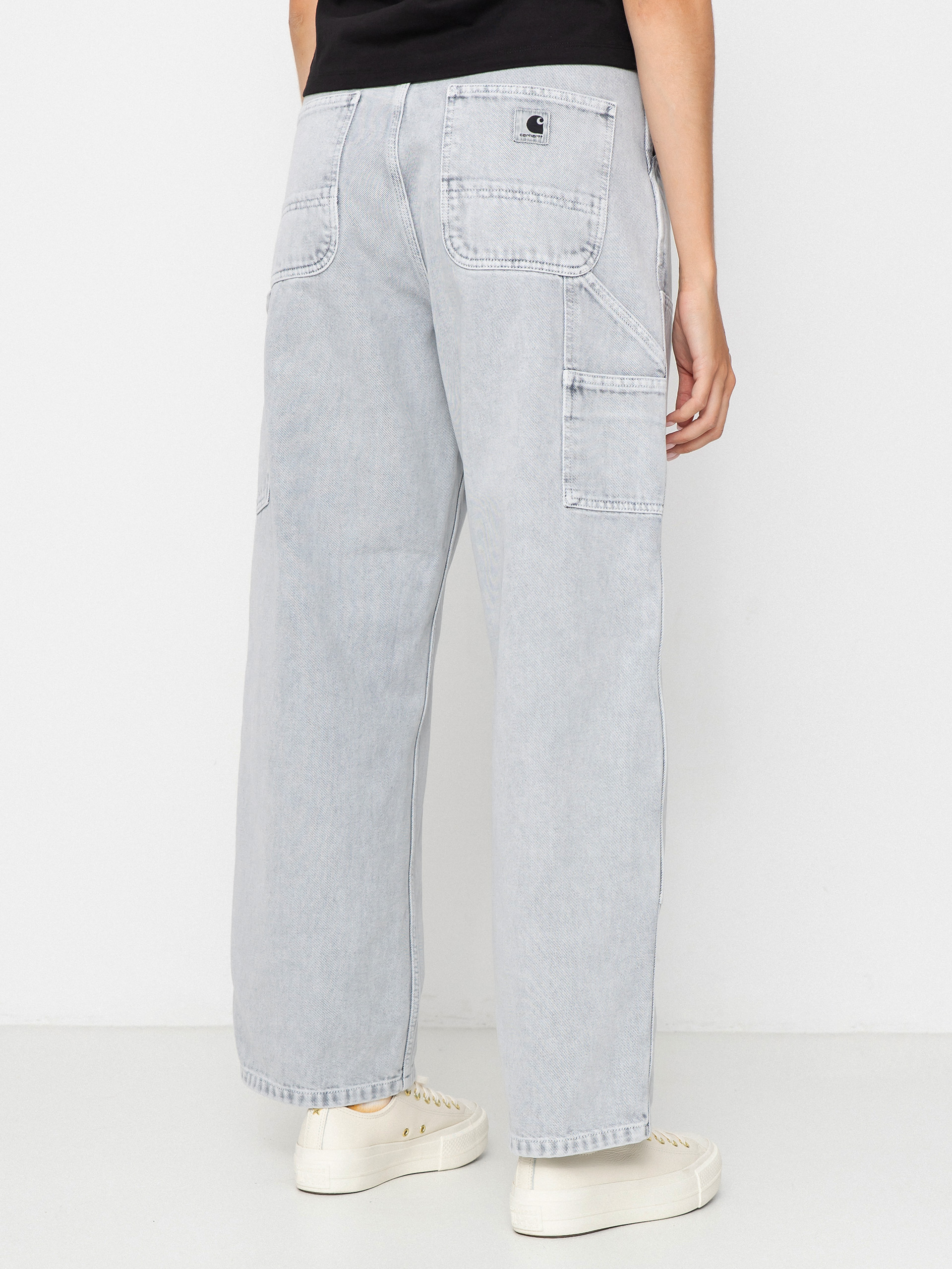 Kalhoty Carhartt WIP Brandon Double Knee Wmn (black/chalk wash)