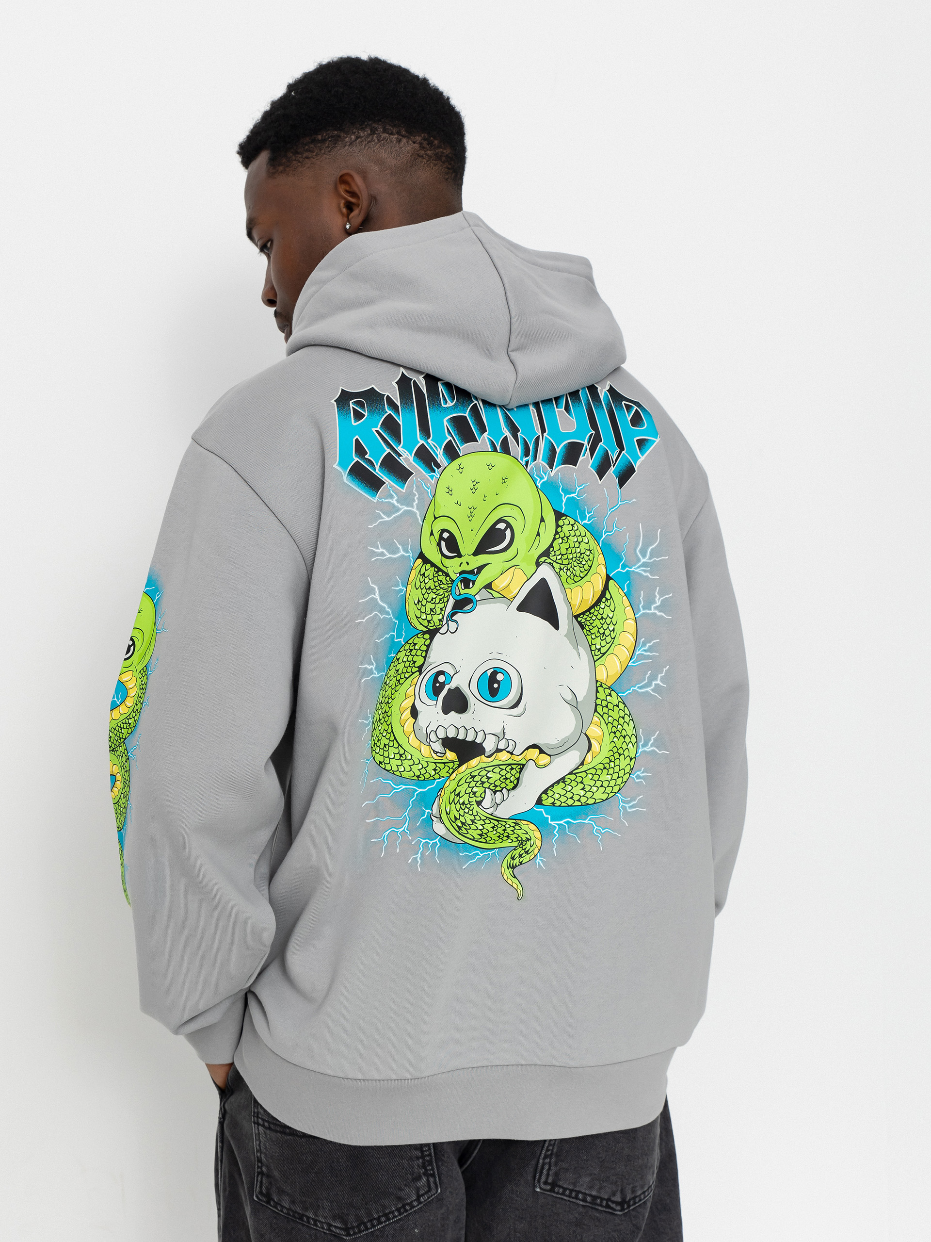 Mikina s kapucí RipNDip Skull And Bones HD