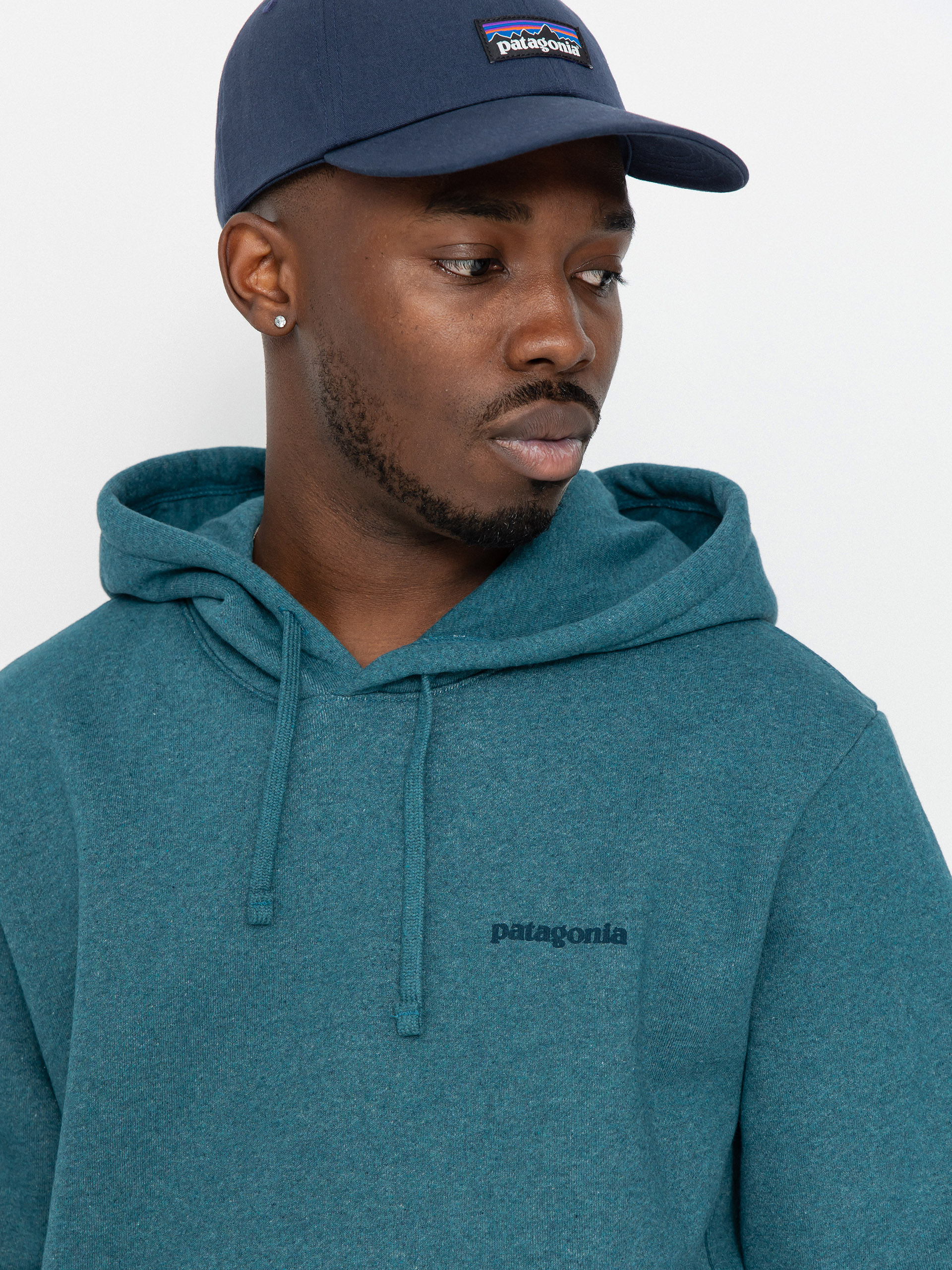 Mikina s kapucí Patagonia Boardshort Logo Uprisal HD (wetland blue)